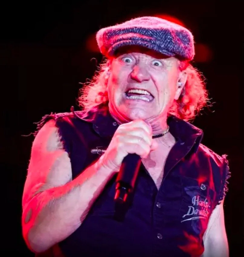 Singer #BrianJohnson survived a scary close call during #ACDC&rsquo;s concert at Allegiant Stadium in Las Vegas on Saturday, Aug 1st. The incident occurred during the band&rsquo;s final tune that night. A prop slammed down and dropped a projectile wh