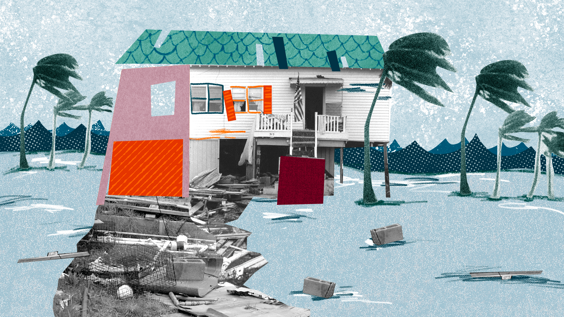 Illustration by Natalie Nelson / The cost of coastal home insurance