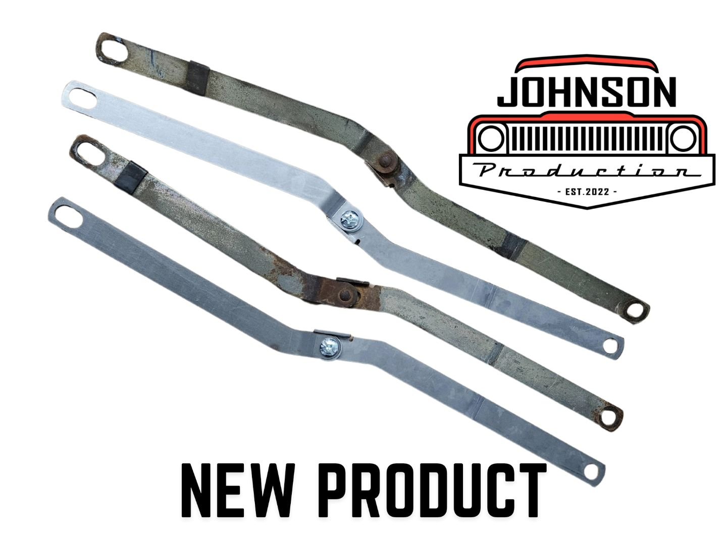 NEW PRODUCT - Full Size Jeep Wagon Tailgate Straps. Reproduction tailgate straps for FSJ wagoneers and Cherokees are now available. 11 gauge bare steel, Made in USA. 

Available at Johnsonproductionjp.com 

#FullSizeJeep #Wagoneer #Cherokee #J10 #J20