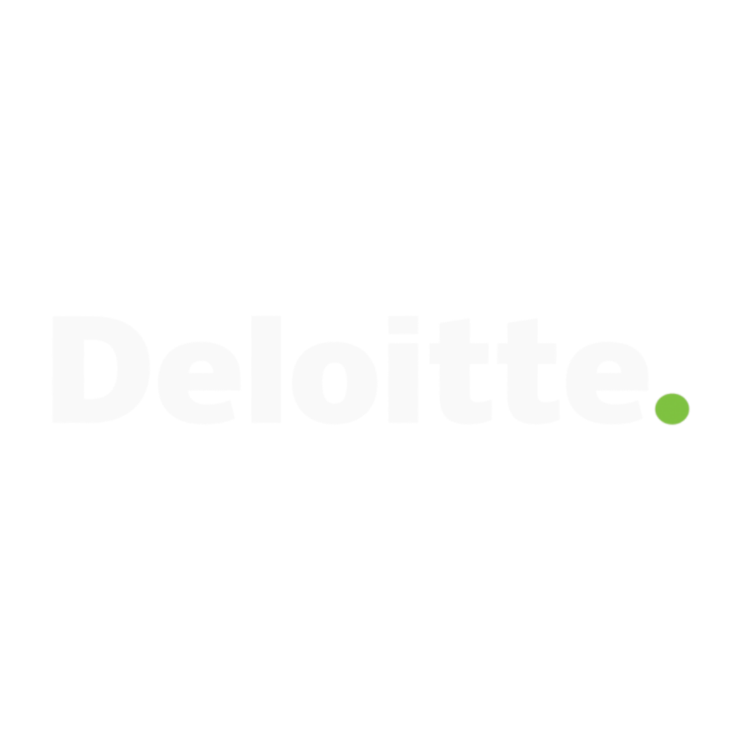 Deloitte logo, empresa con la que hemos trabajado.
