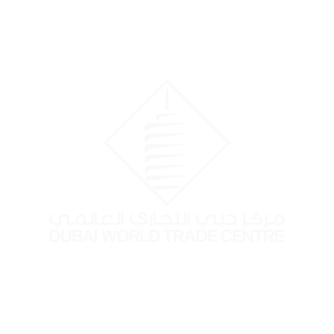 Dubai World trade logo, empresa con la que hemos trabajado.