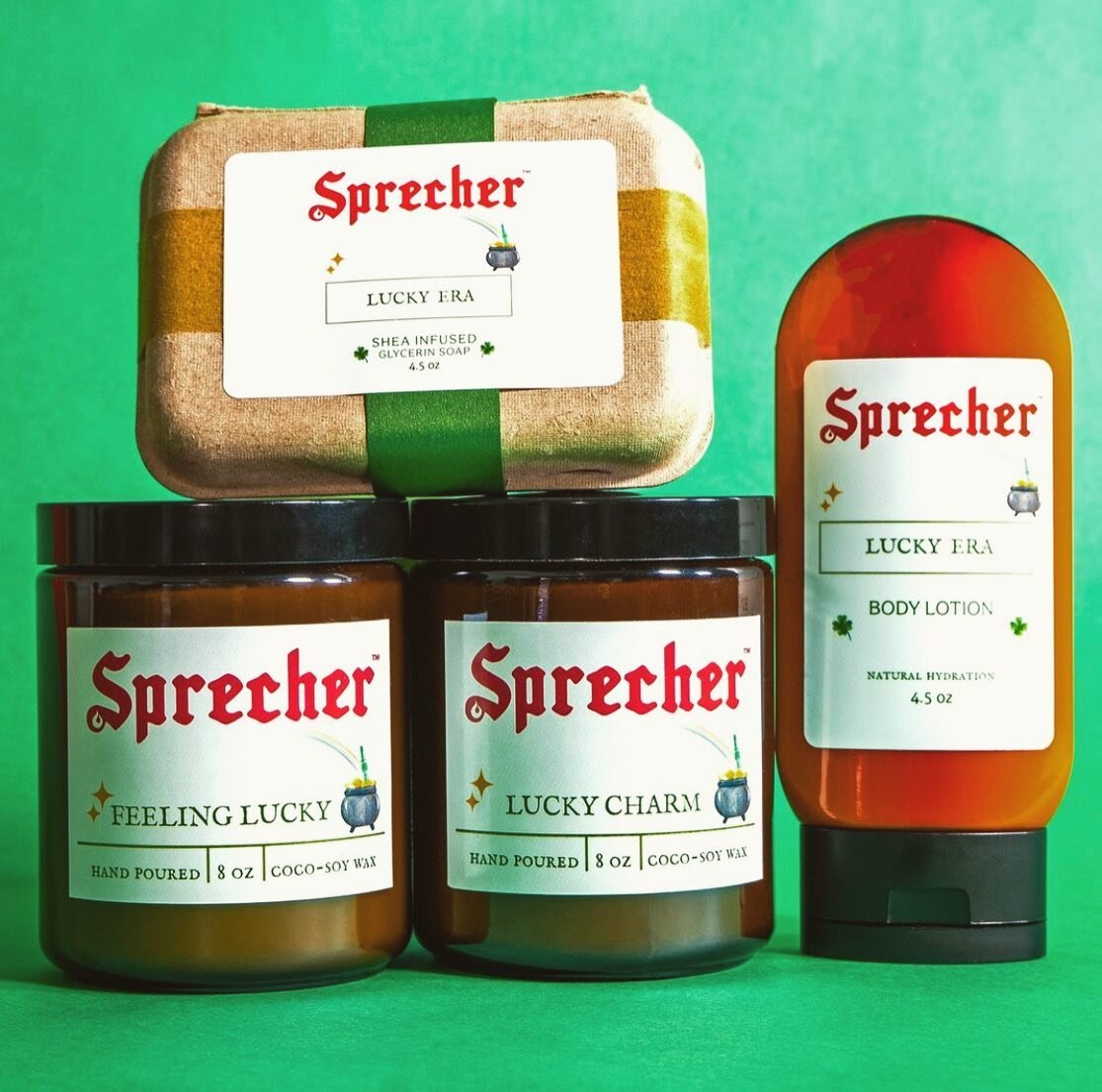 🍀Feeling Lucky? Enter this giveaway!🍀

🌈We teamed up with @sprecherbrewery for this HUGE St Patrick&rsquo;s themed giveaway!

✨Hand crafted Green River lip balm, Coco-soy Candles, Soap, Hydrating lotion 
✨Green River Soda and merch 
✨Seasonal Carr