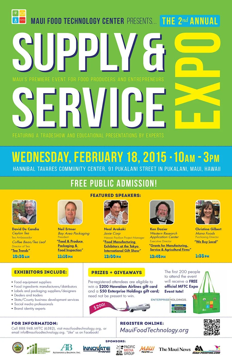 Maui Food Technology Center’s 2nd Annual Supply and Service Expo set for February