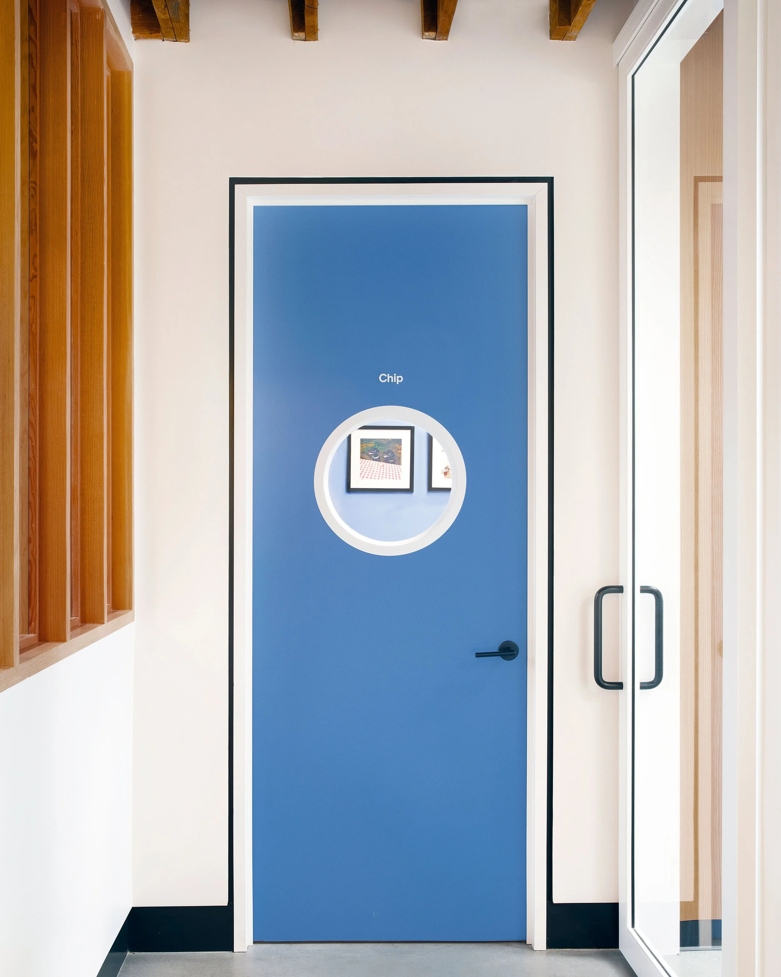 Picture of door in the office