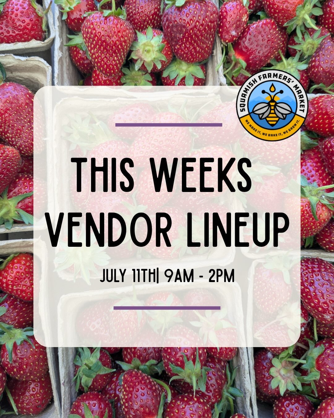 Every Saturday, our market brings together the people who grow it, bake it, and make it themselves. No middleman. Just passionate local vendors sharing what they&rsquo;ve created with our community.

July agenda:
☑️ Wake up. ☑️ Grab a coffee. ☑️ Hit 