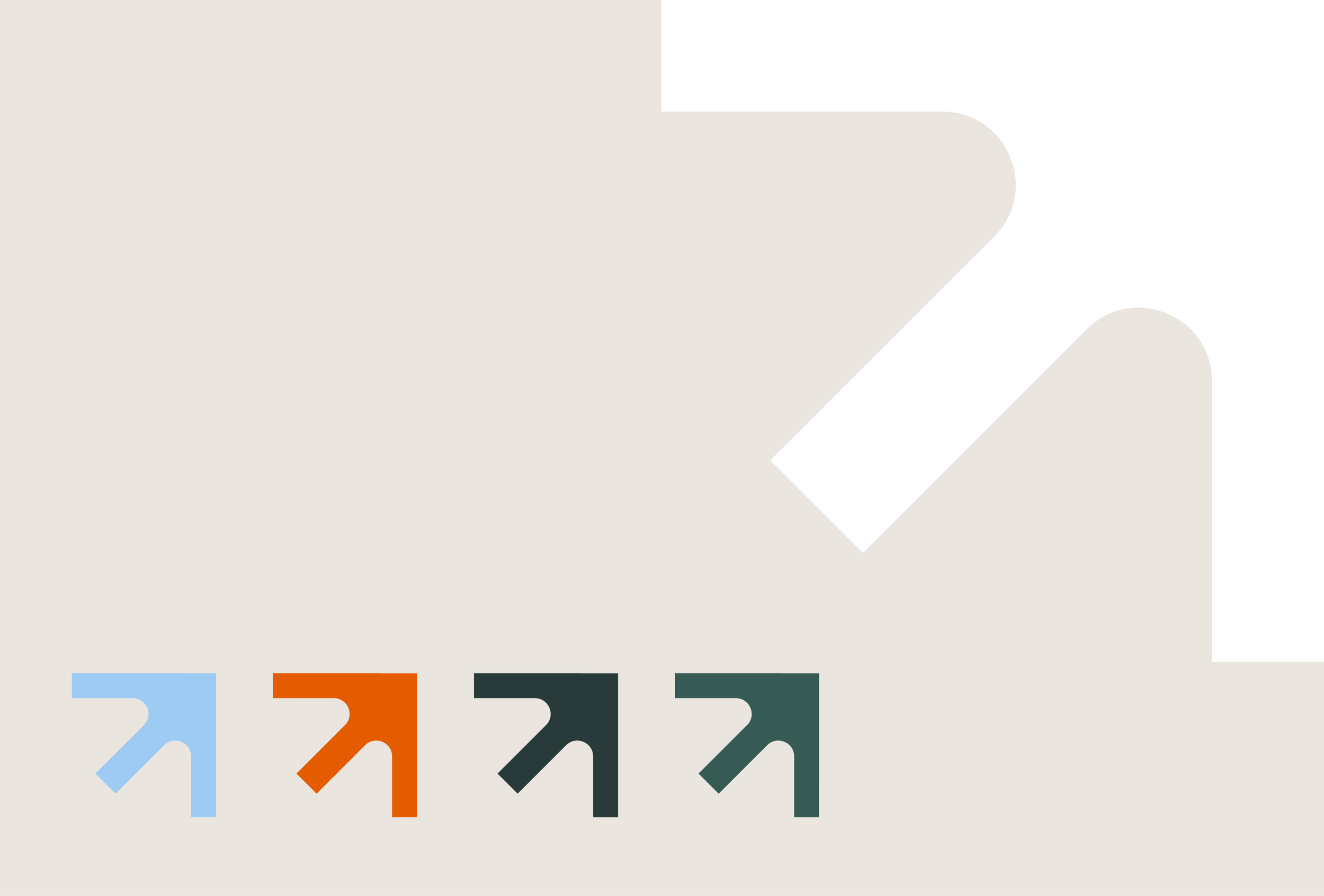 The color palette is inspired by nature but stands out amongst a sea of “green” brands with a striking orange that brings both excitement and urgency to the climate conversation.
The arrow graphic, pulled directly from the logo itself, is repurpose