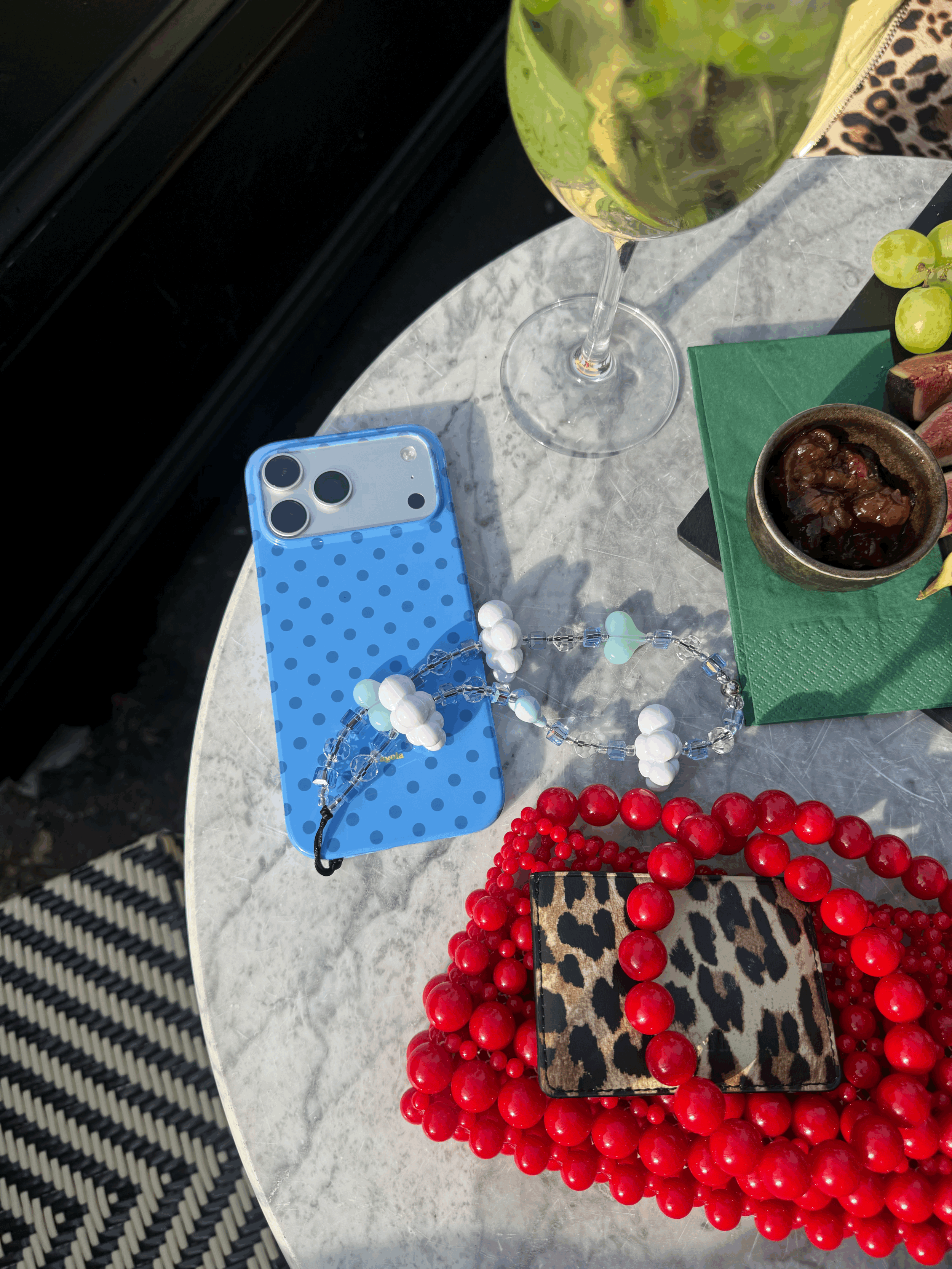 Blue Skies Phone Charm
