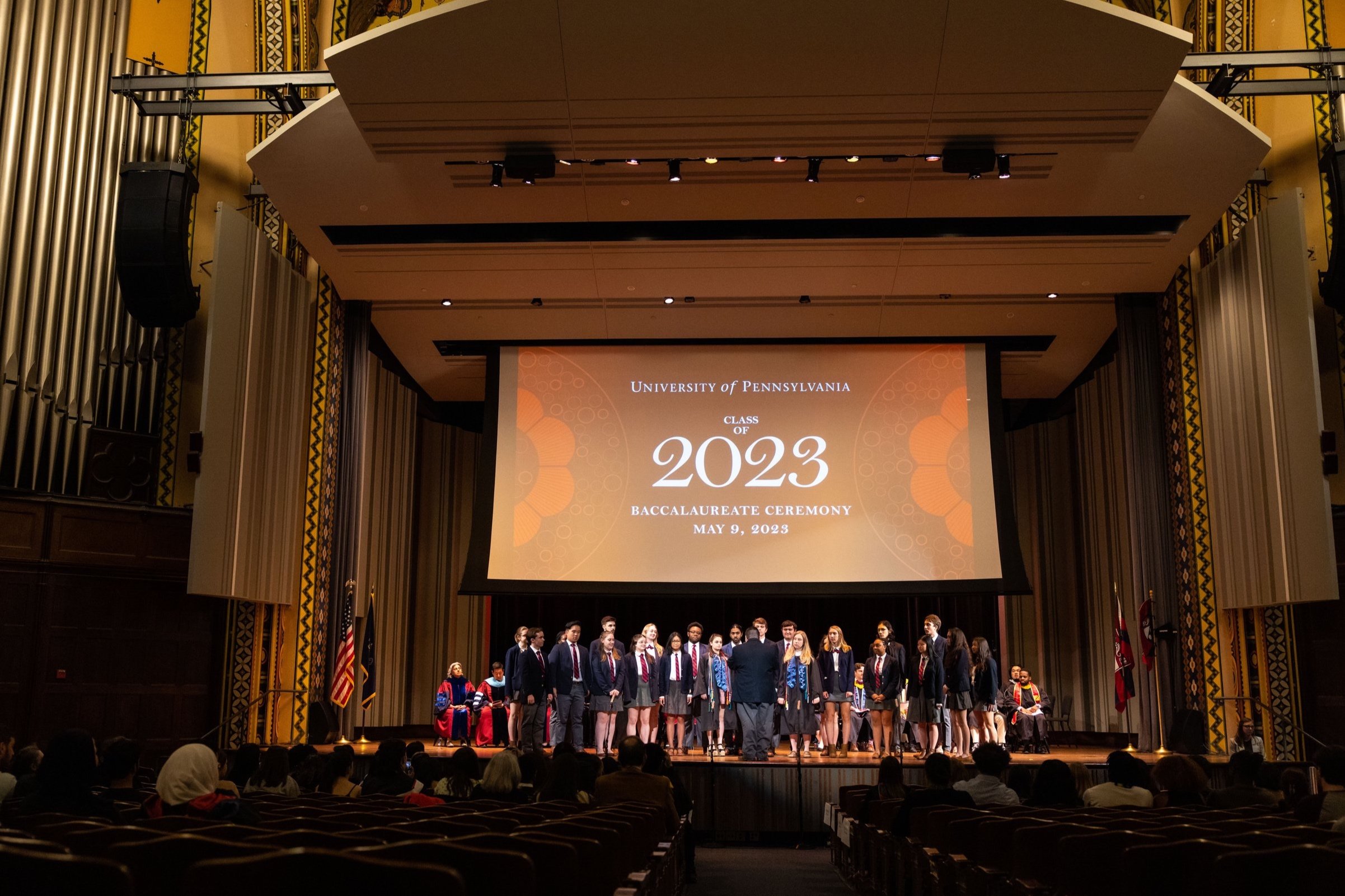 The Penn Glee Club performing at the 2023 Baccalaureate Ceremony.