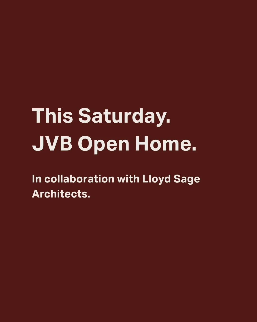 This Saturday, we&rsquo;re opening the doors to one of our JVB homes, in collaboration with Michael from Lloyd Sage Architects.

If you&rsquo;ve been thinking about building, or you&rsquo;re simply curious about what a high-performance home actually 