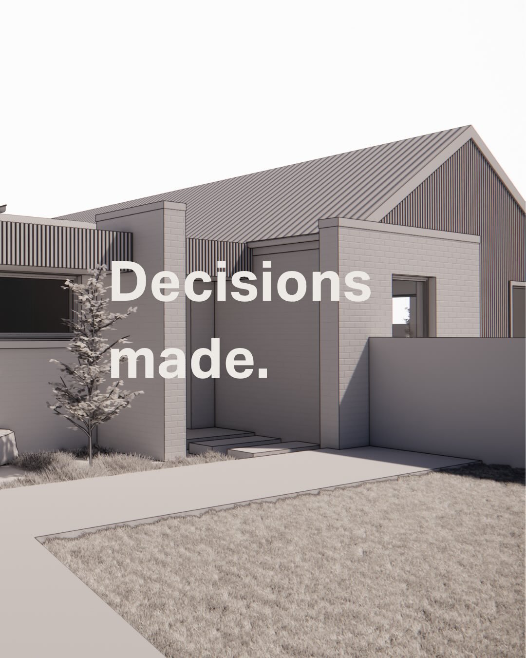 Decisions made.

Architecturally designed.

Everything already considered.

Ready for someone. 

Architect. @lloydsage