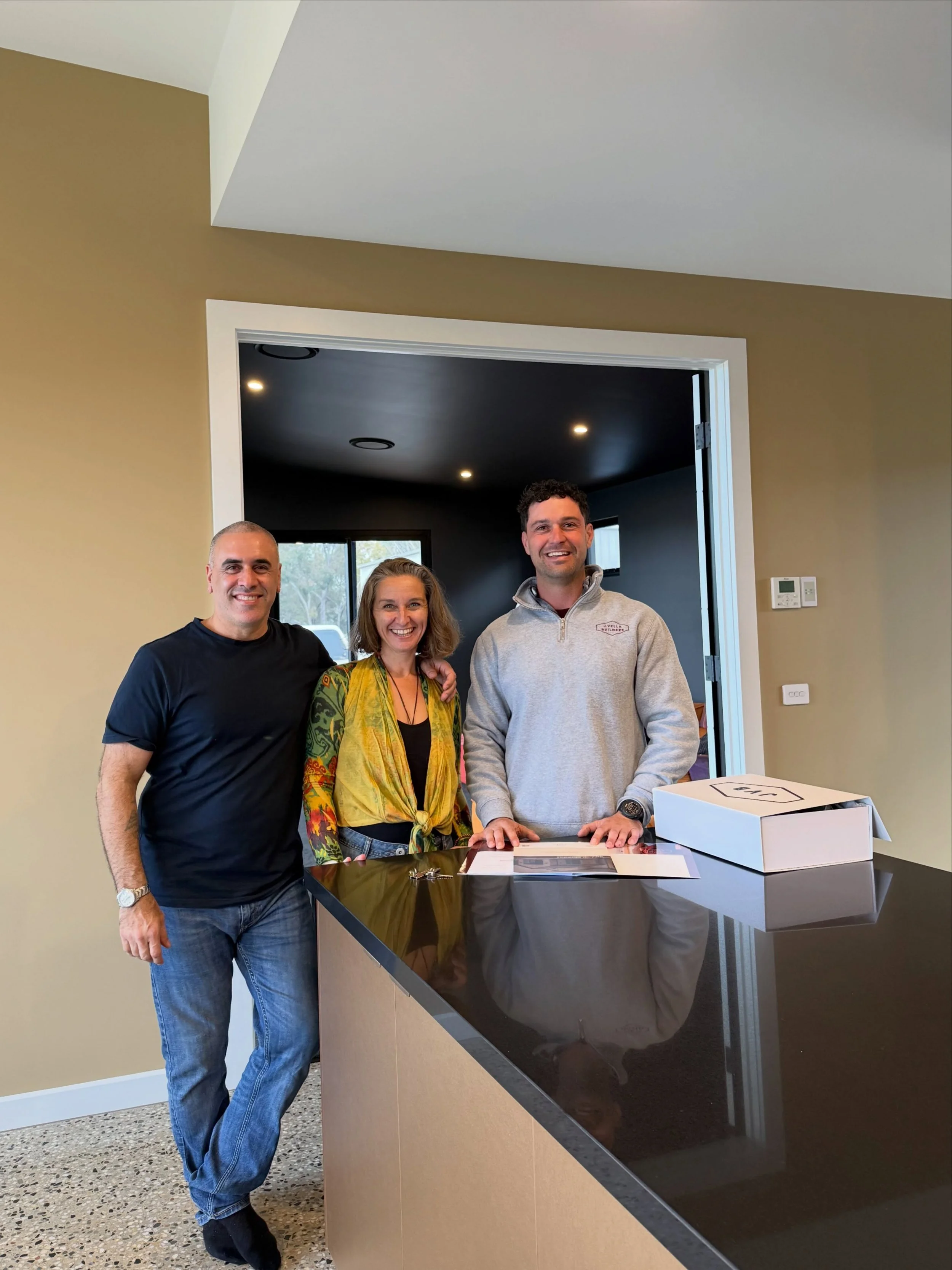 Congratulations to Demi and Luc on their stunning new JVB Comfort Home! 🥂

A very special morning handing this one over. What a journey it&rsquo;s been, and we feel incredibly lucky to have had the opportunity to bring it all to life.

Congratulatio