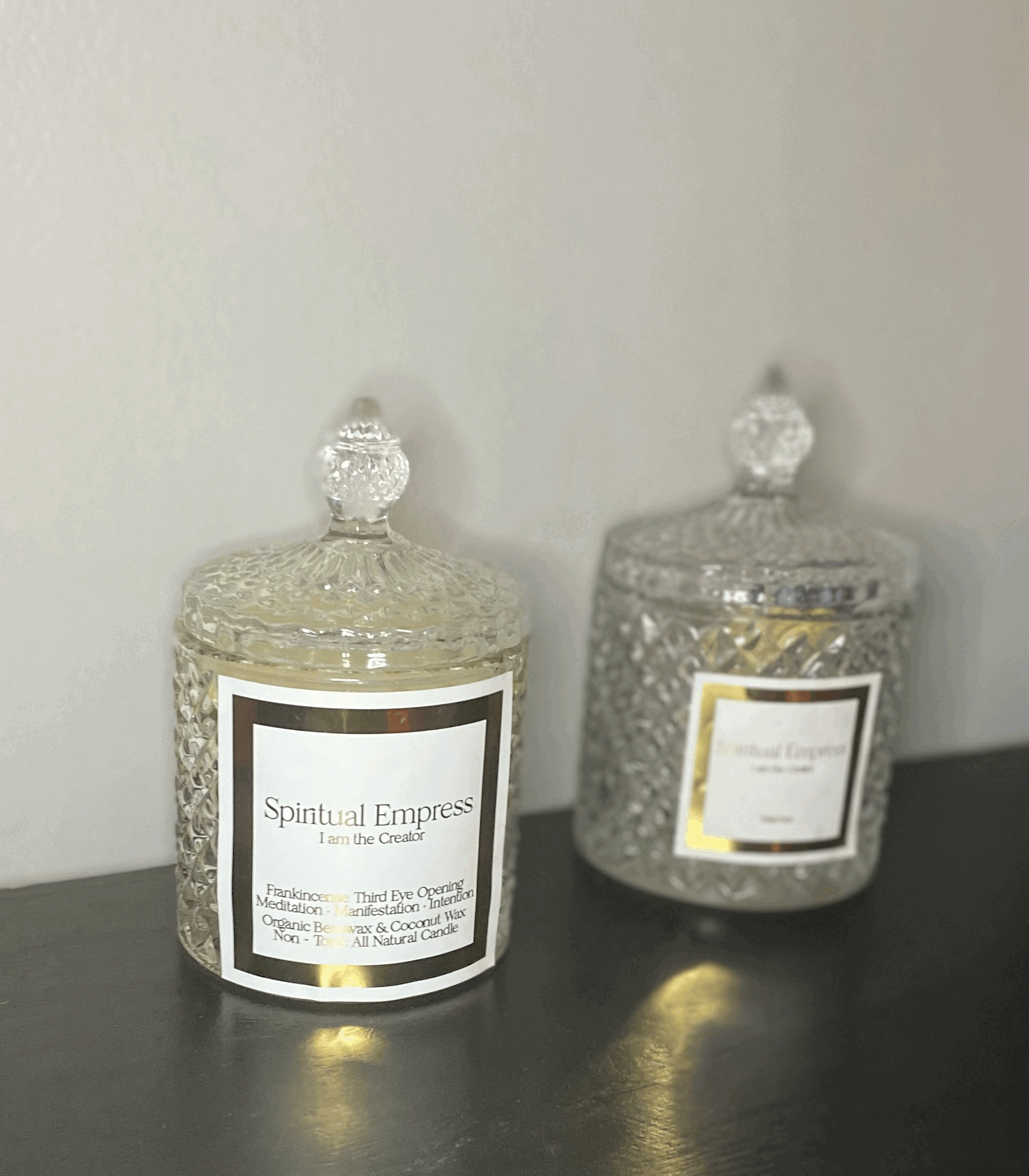 Spiritual Empress I am the Creator Frankincense Third Eye Opening Manifestation Candle