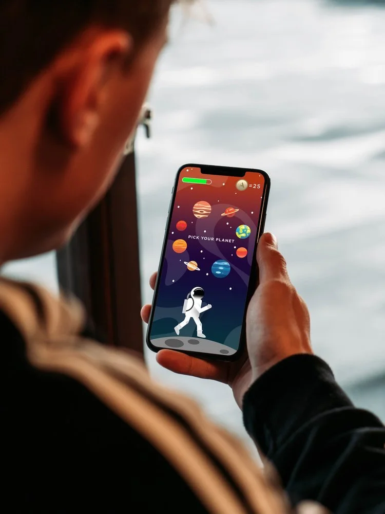 Astro  Beer Can Packaging, Game Design & UI Wireframe