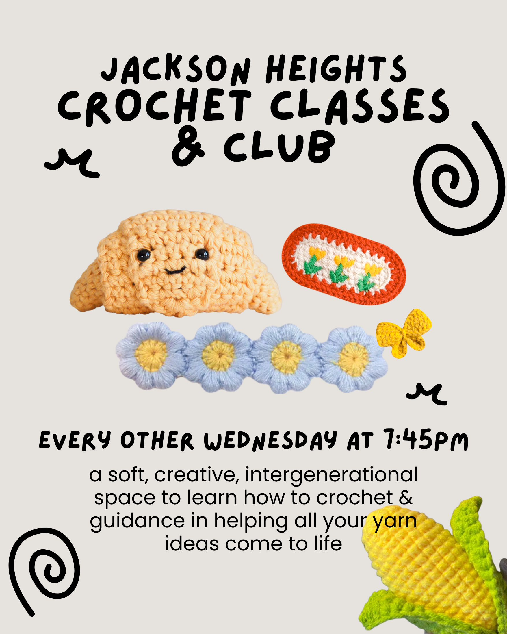Crochet Class! Wed. September 16, 7:45PM