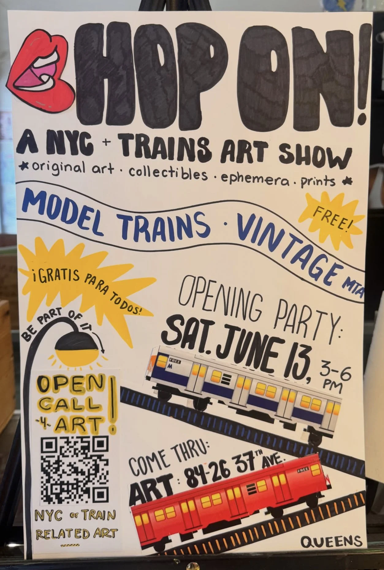 HOP ON! An Art &amp; Train Show Dedicated to the best city. NYC. (Model trains, authentic collectibles, Original Art) - Free For all!