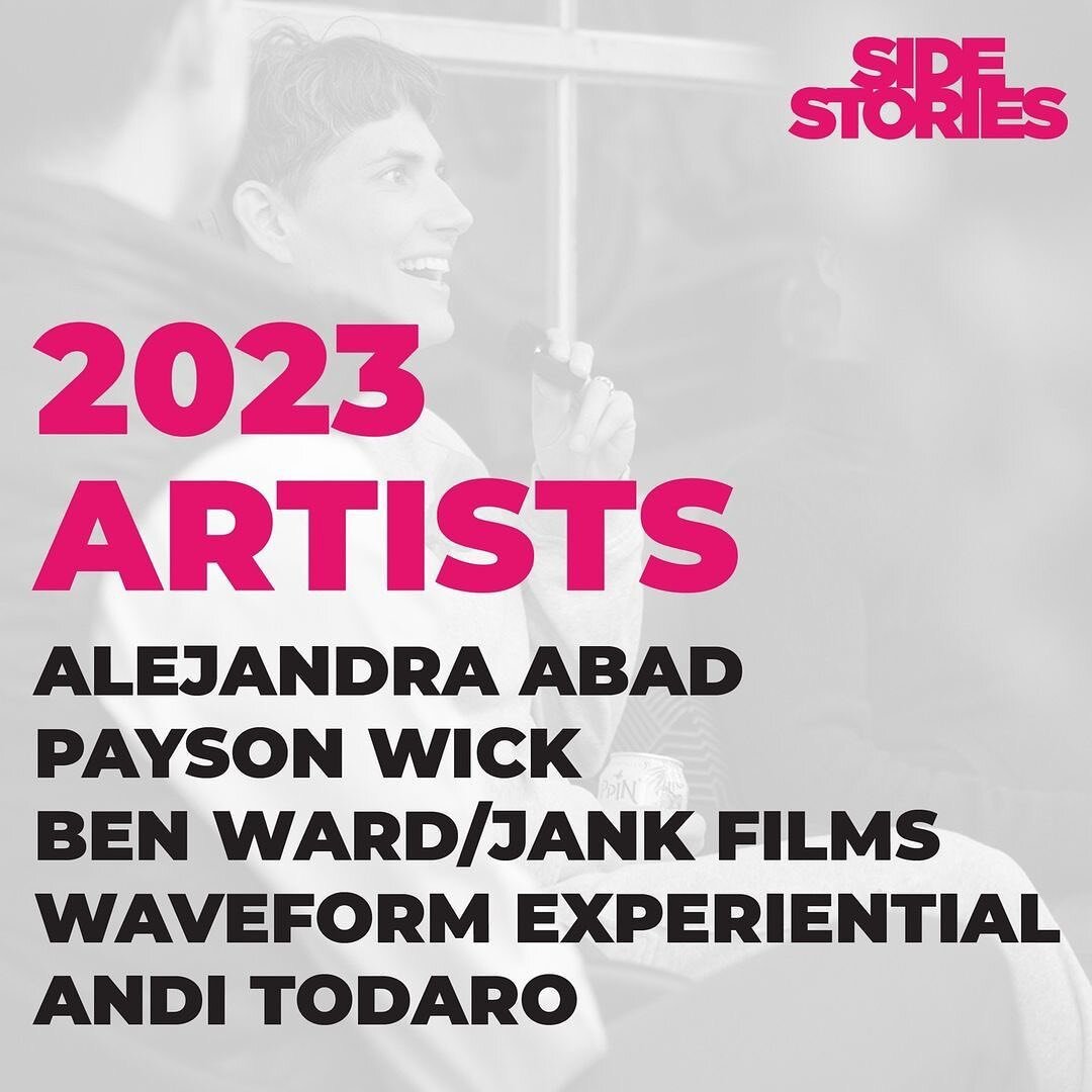 Announcing:🎉Side Stories 2023! 🎉

Posted @withregram &bull; @sidestoriescolorado We are so excited to announce the selected artists for #SideStories2023! Each of their works celebrates movement in unique and beautiful ways. Join us  Feb. 24- Mar. 5