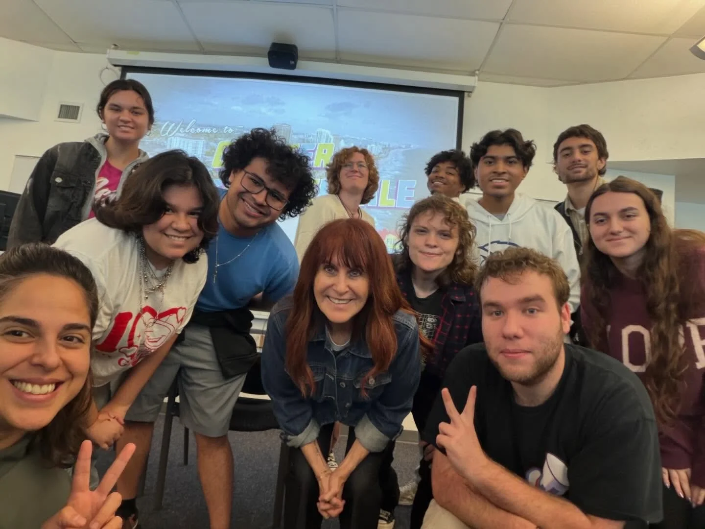 Thank you Sandy for visiting our @fauscms students @sandfilms @filmlauderdale @fauscms