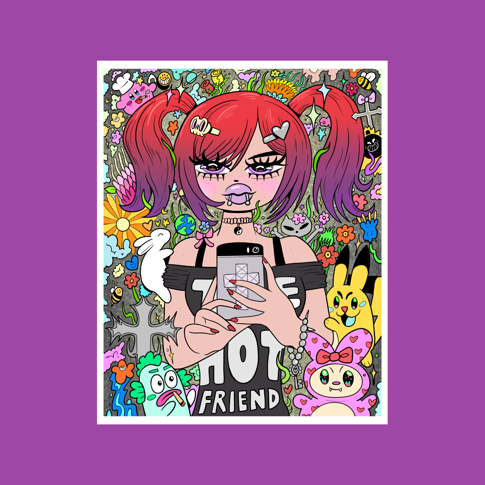 Mr. Study #2 Print: Kawaii Girl