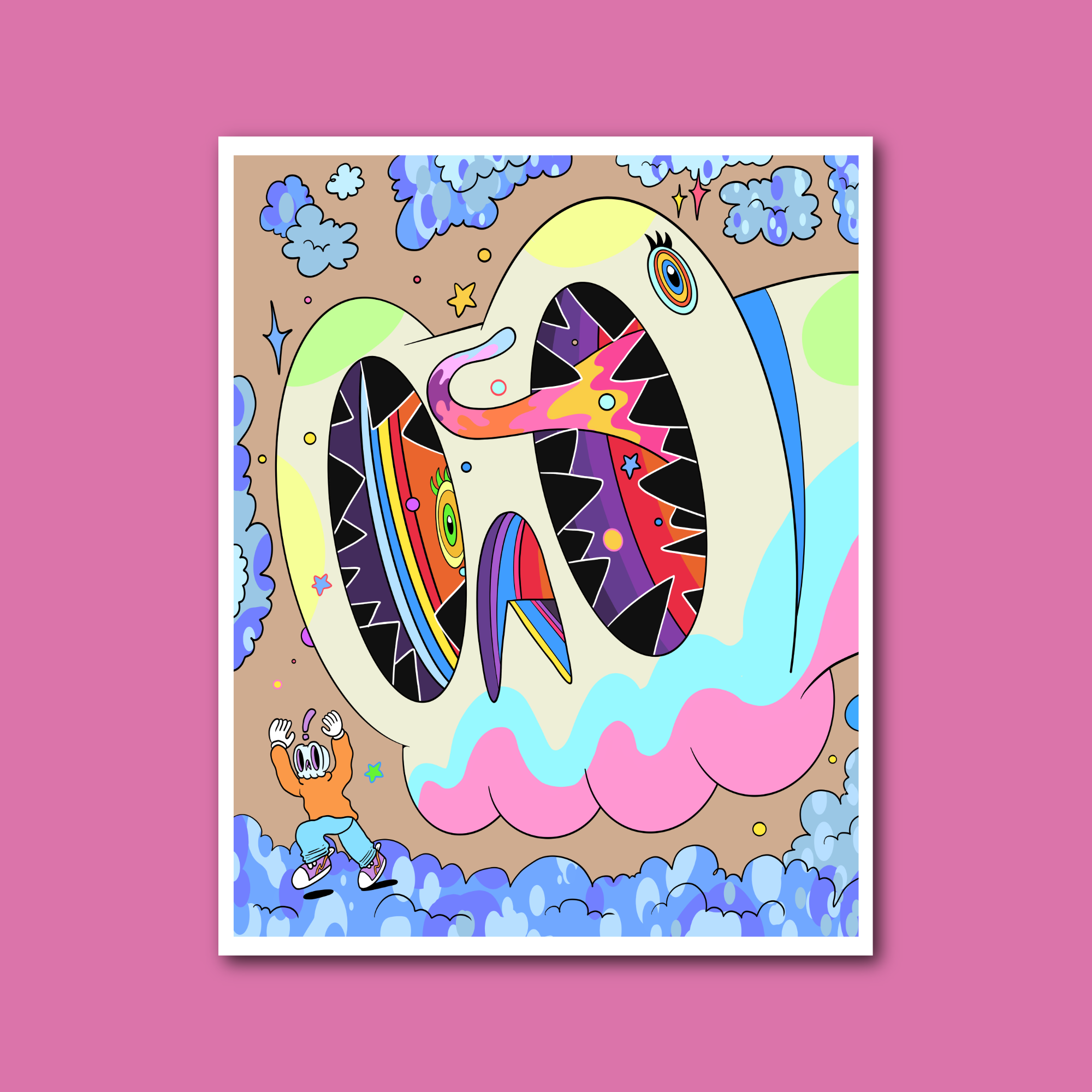 Murakami Study #2 Print: Big and Small