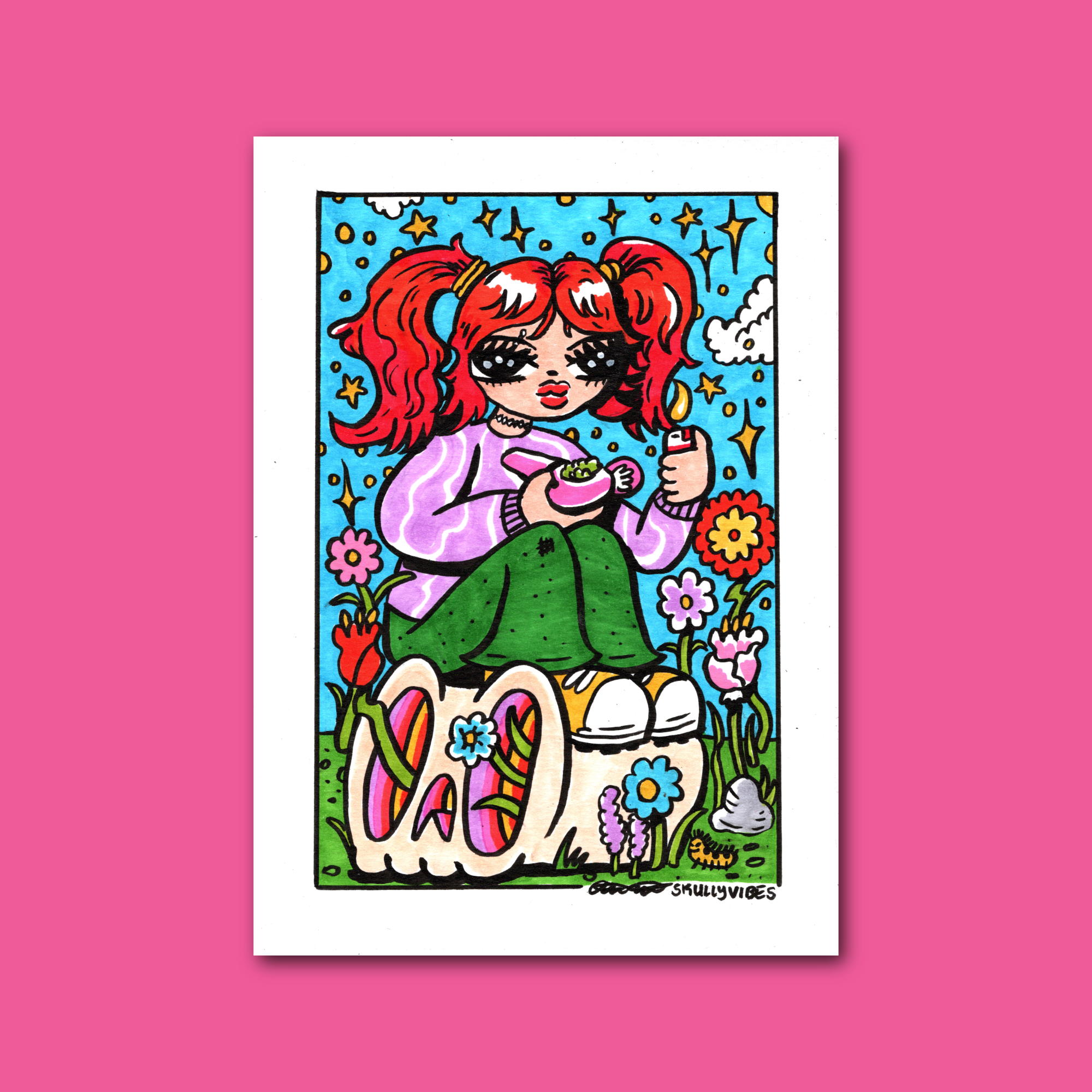 Stoner Girl - 5x7