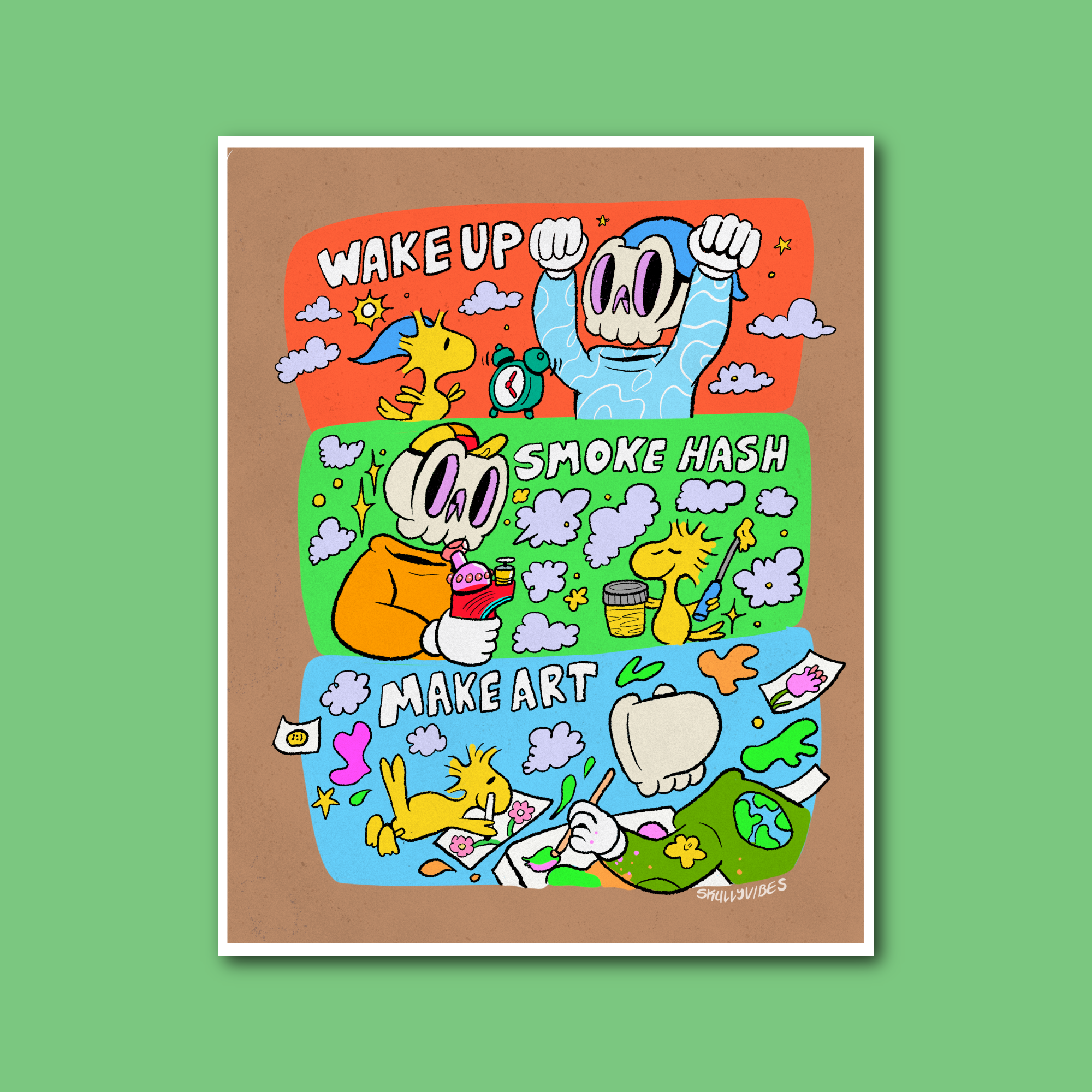 Wake Hash Art Print