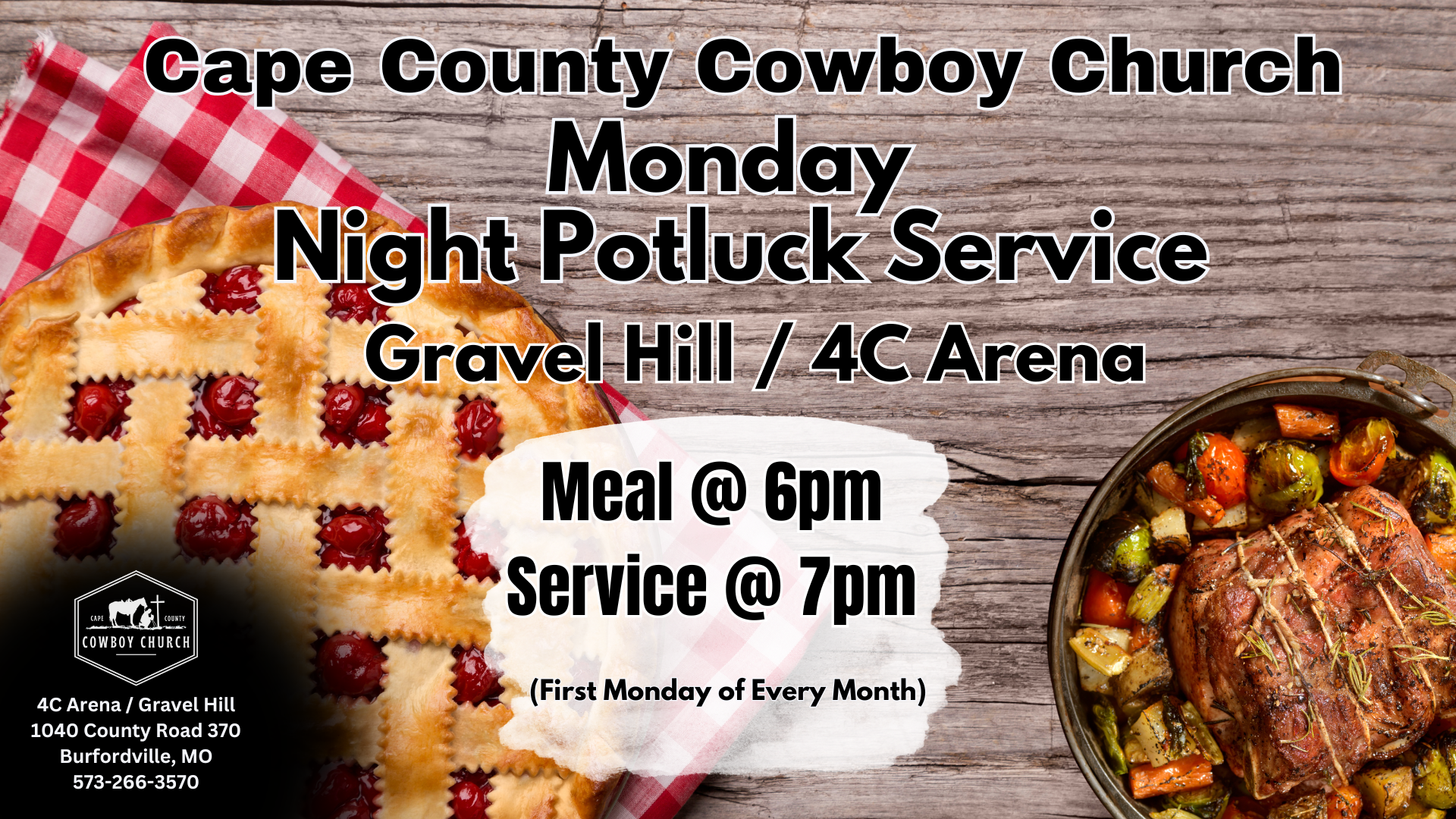 Sundays & Weekly Gatherings at 4C — Cape County Cowboy Church