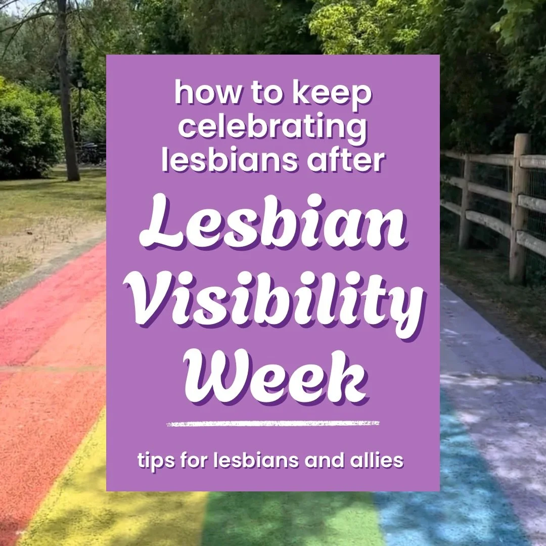 Lesbian Visibility Week may be over, but showing up for lesbians shouldn&rsquo;t be seasonal ❤️🧡🤍🩷💜

What&rsquo;s one way to support the lesbian community year-round?

#lesbianvisibilityweek #lesbian #queerwomen