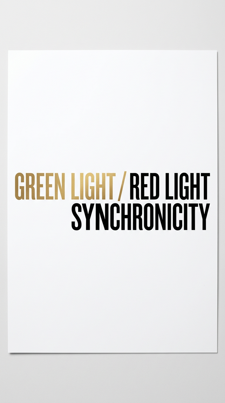 GREEN LIGHT / RED LIGHT SYNCHRONICITY