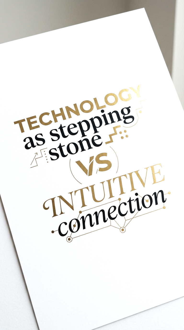 Technology as stepping stone vs intuitive connection