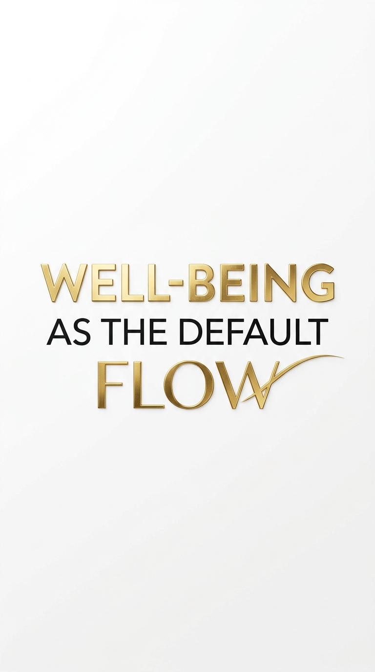 WELL-BEING AS THE DEFAULT FLOW