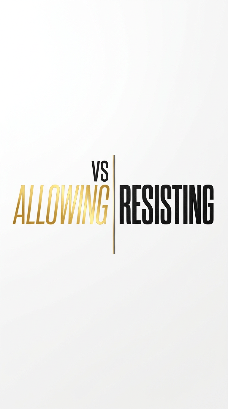 Allowing vs Resisting
