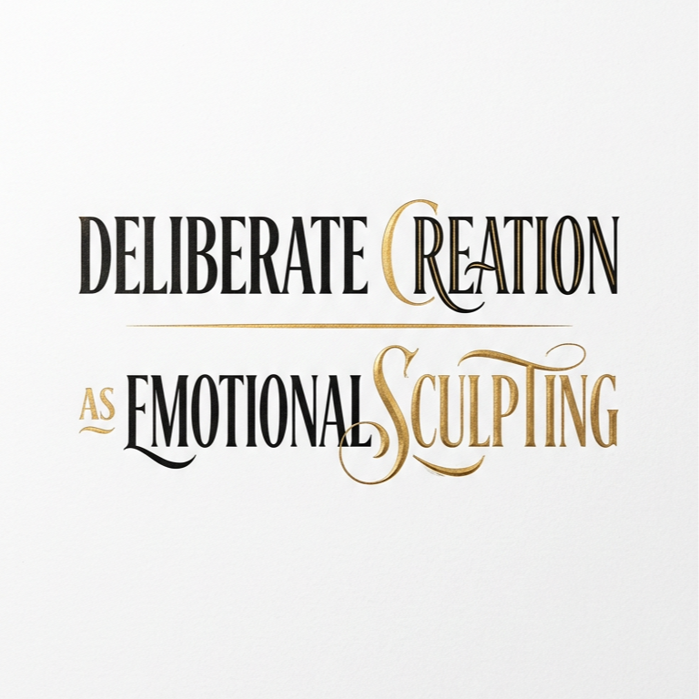 Deliberate Creation as Emotional Sculpting