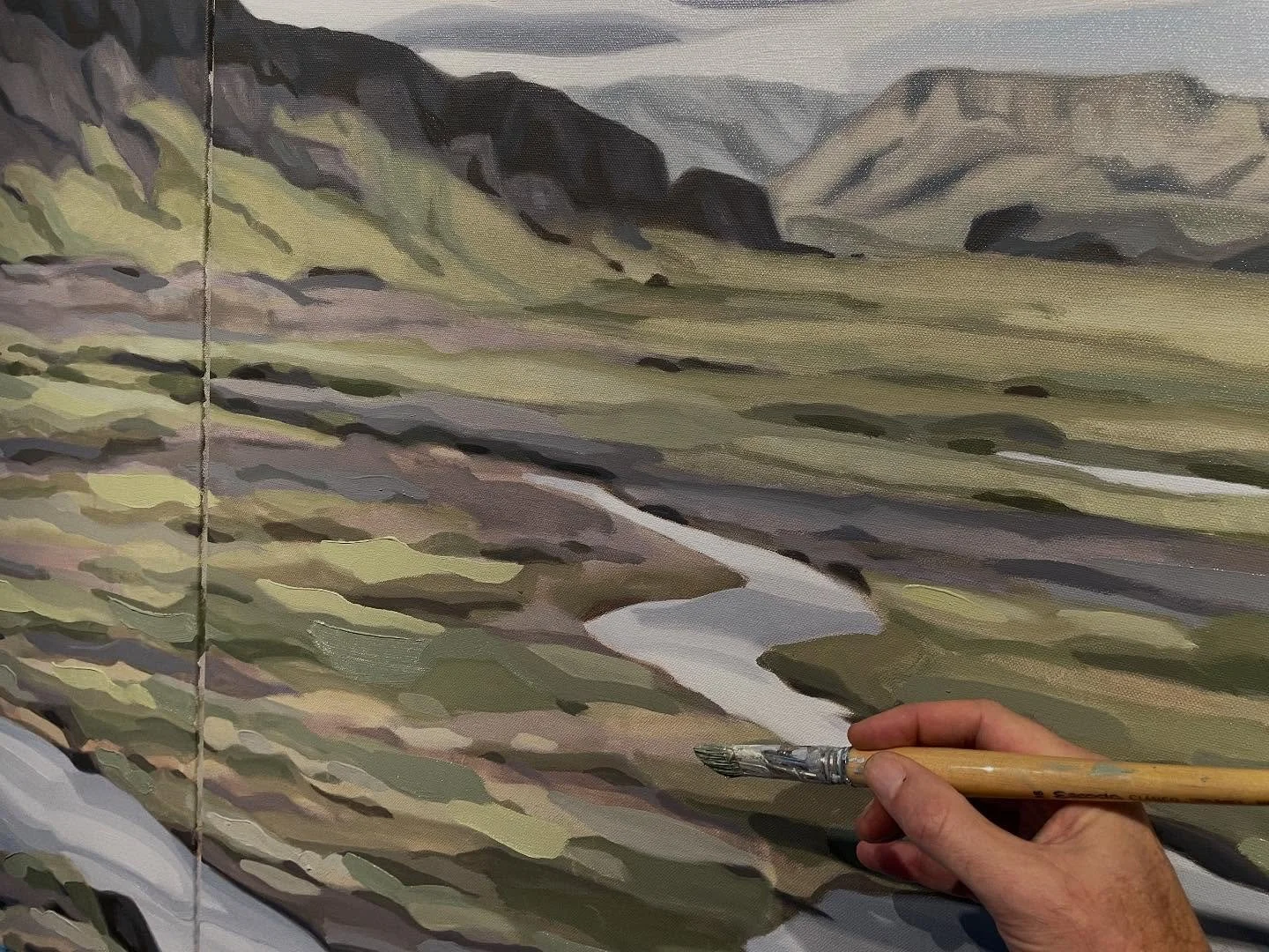 #workinprogress #studioview #ontheeaseltoday #finishingtouches #almostfinished