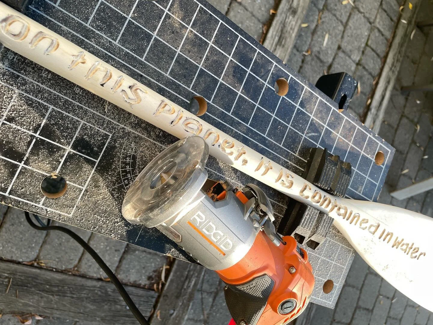 A couple of process shots from a few weeks ago of the paddle I carved and painted.  Last chance to bid on over 100 creative paddles from various celebrities, athletes and artists is tomorrow at 1pm!! Click the link in bio @campfirecircleorg to see al