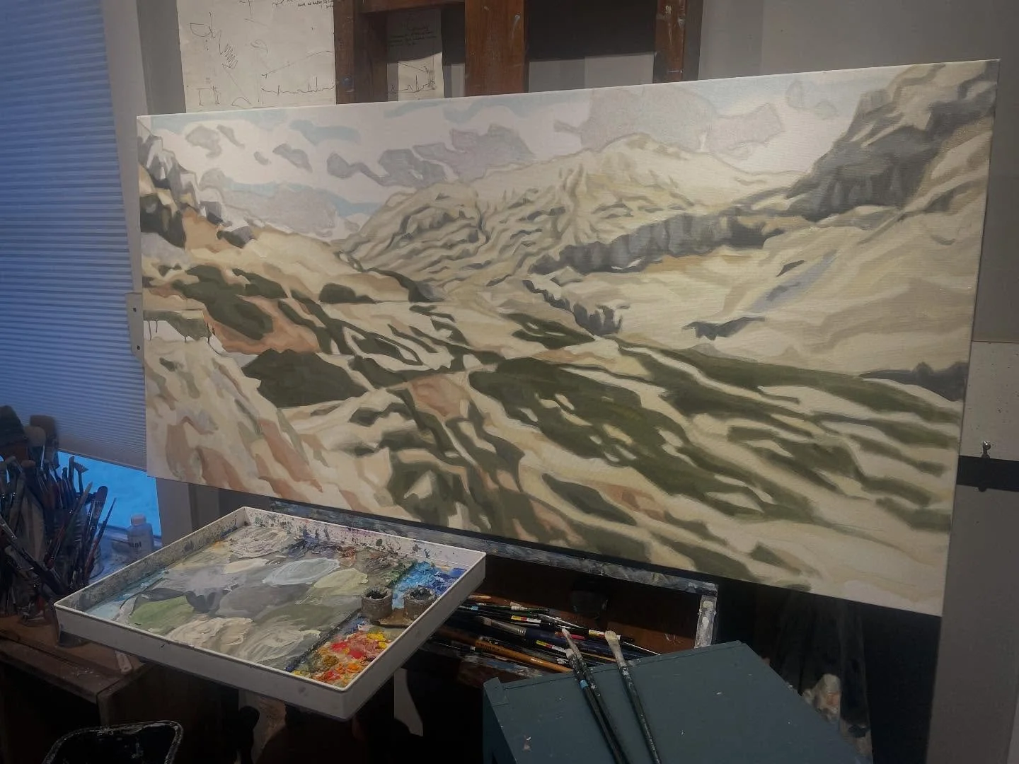 #newwork #studioview #workinprogress #artistview #justgettingstarted