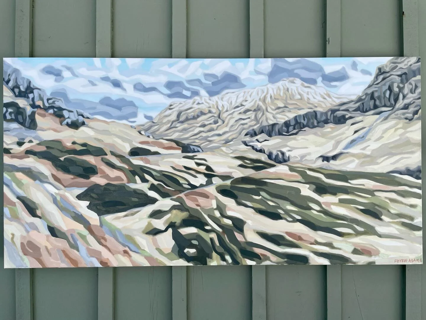 Have been focused on a family health issue for the last little while, and haven&rsquo;t posted any new work as a result.  Finished this 24&rdquo;x48&rdquo; painting &ldquo;Grandeur at Glen Coe #2&rdquo; about a month ago.  Since found a happy new hom