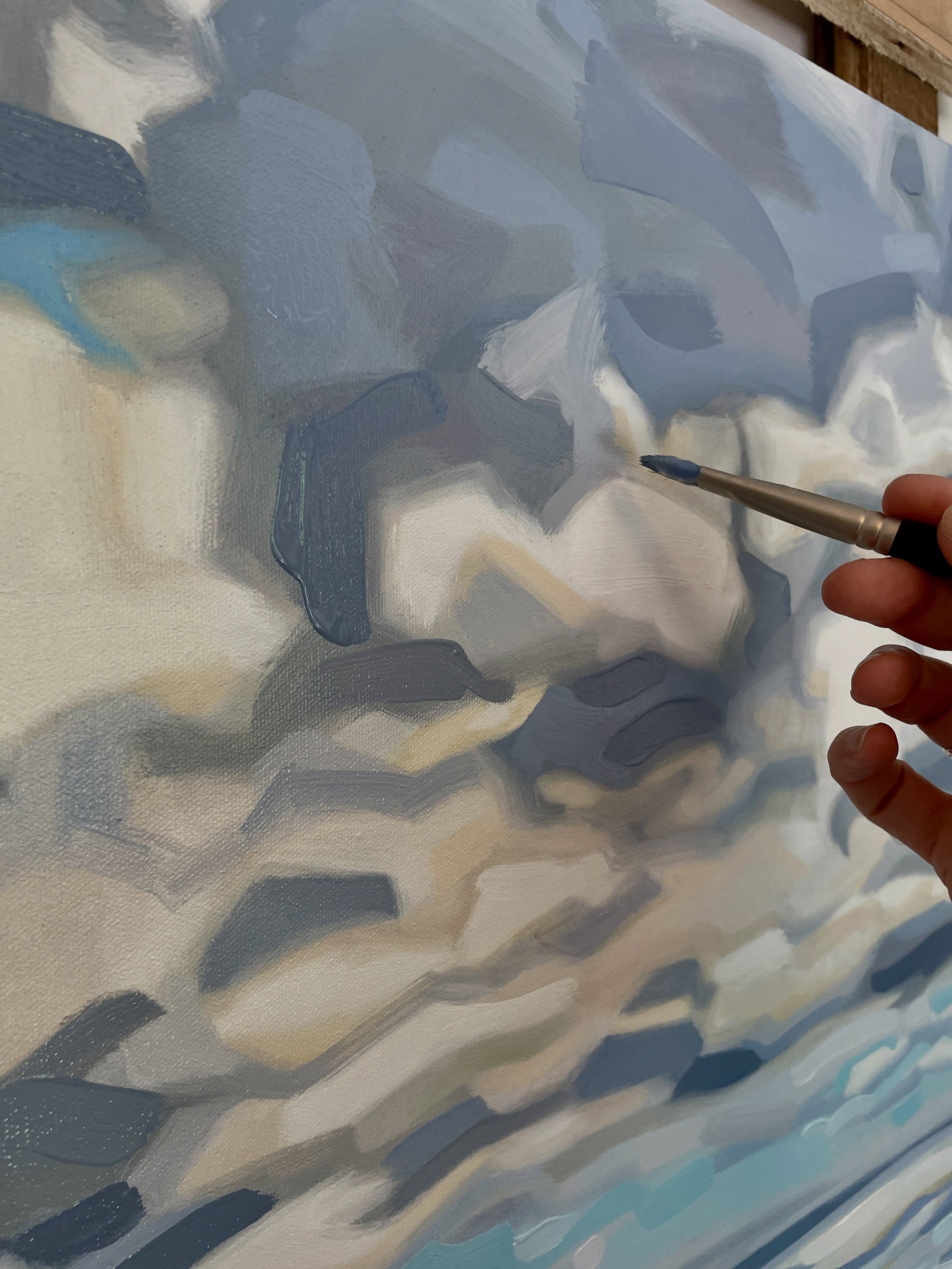 #wip #oilpaintings #markmaking #cloudscape #abstraction