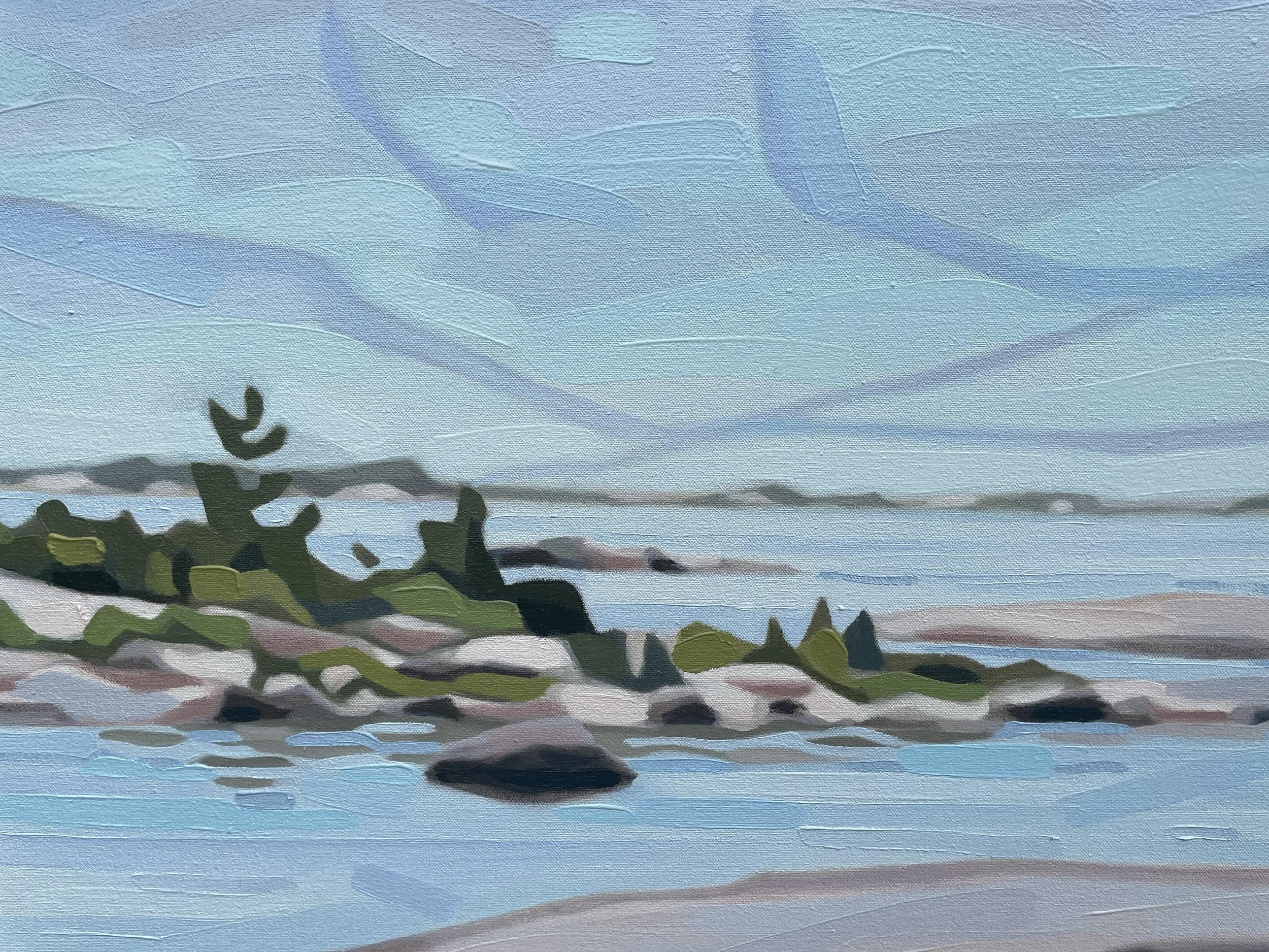 Feeling like summer today! 
New piece just framed. &ldquo;Sanctuary Shallows&rdquo; 36&rdquo;x48&rdquo; Oil on Canvas. #swipeleft for full view.