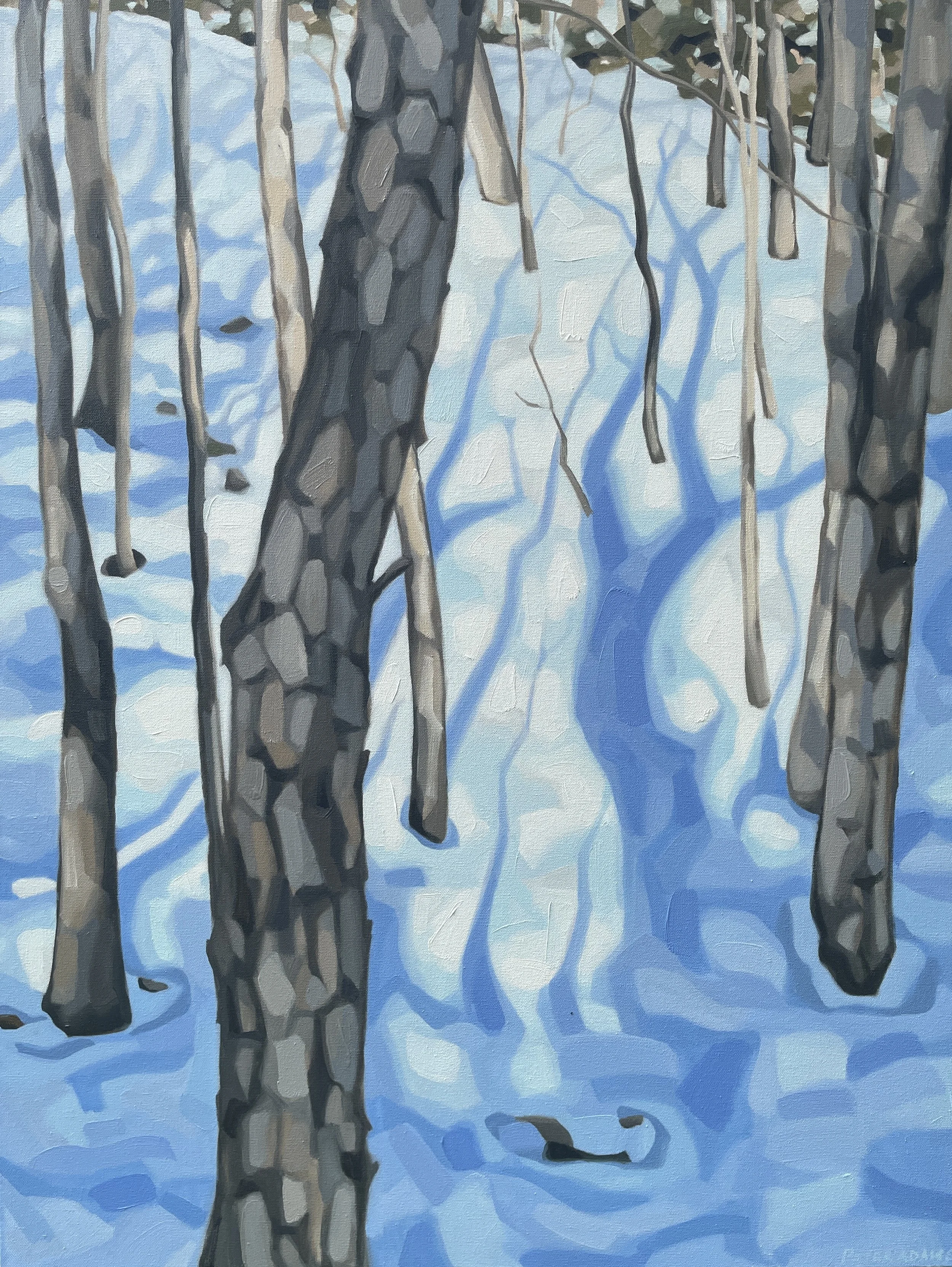 "Slow Ascent" 40"x30" Oil on Canvas