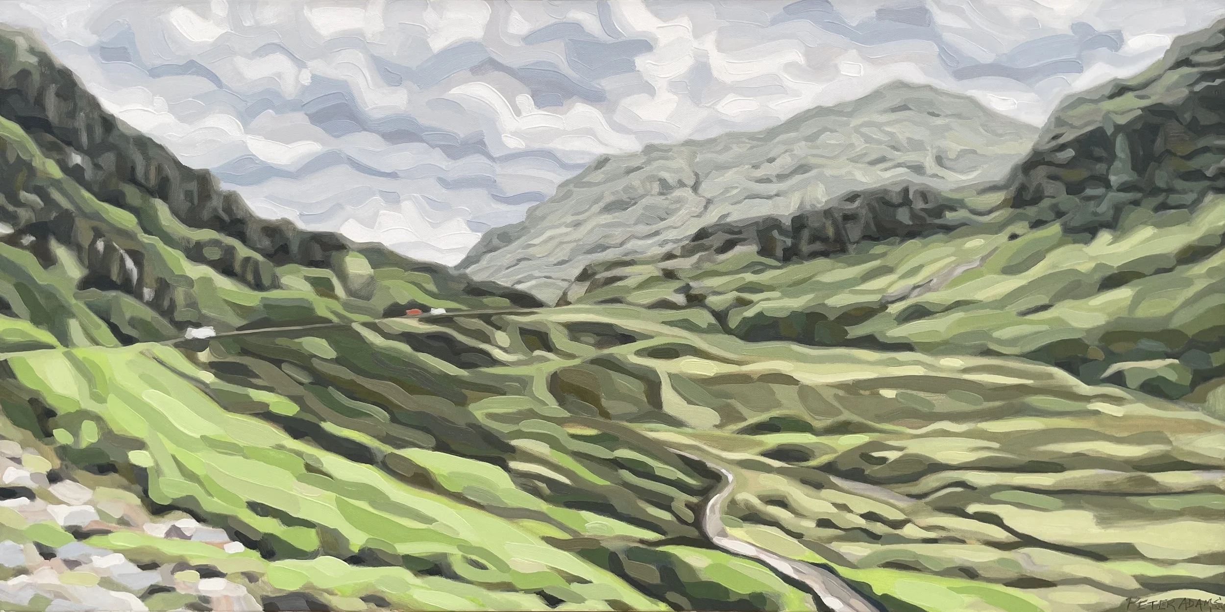 "Grandeur at Glen Coe" 15"x30" Oil on Canvas