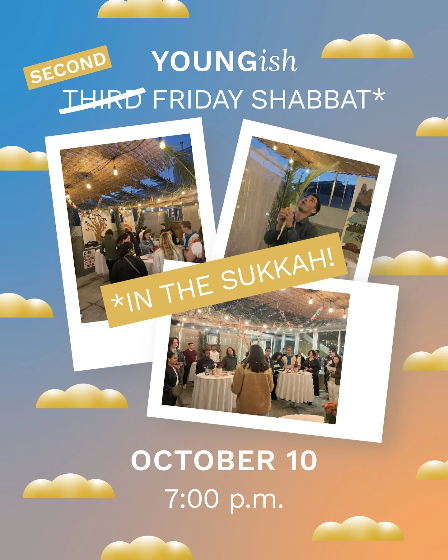 We had a blast ringing in the new year with you last night at our annual Apples &amp; Honey party! Next up: Shabbat in the Sukkah 🌿

Join us for our monthly Shabbat dinner&mdash;this time with a seasonal twist as we gather in the cozy, open-air of o