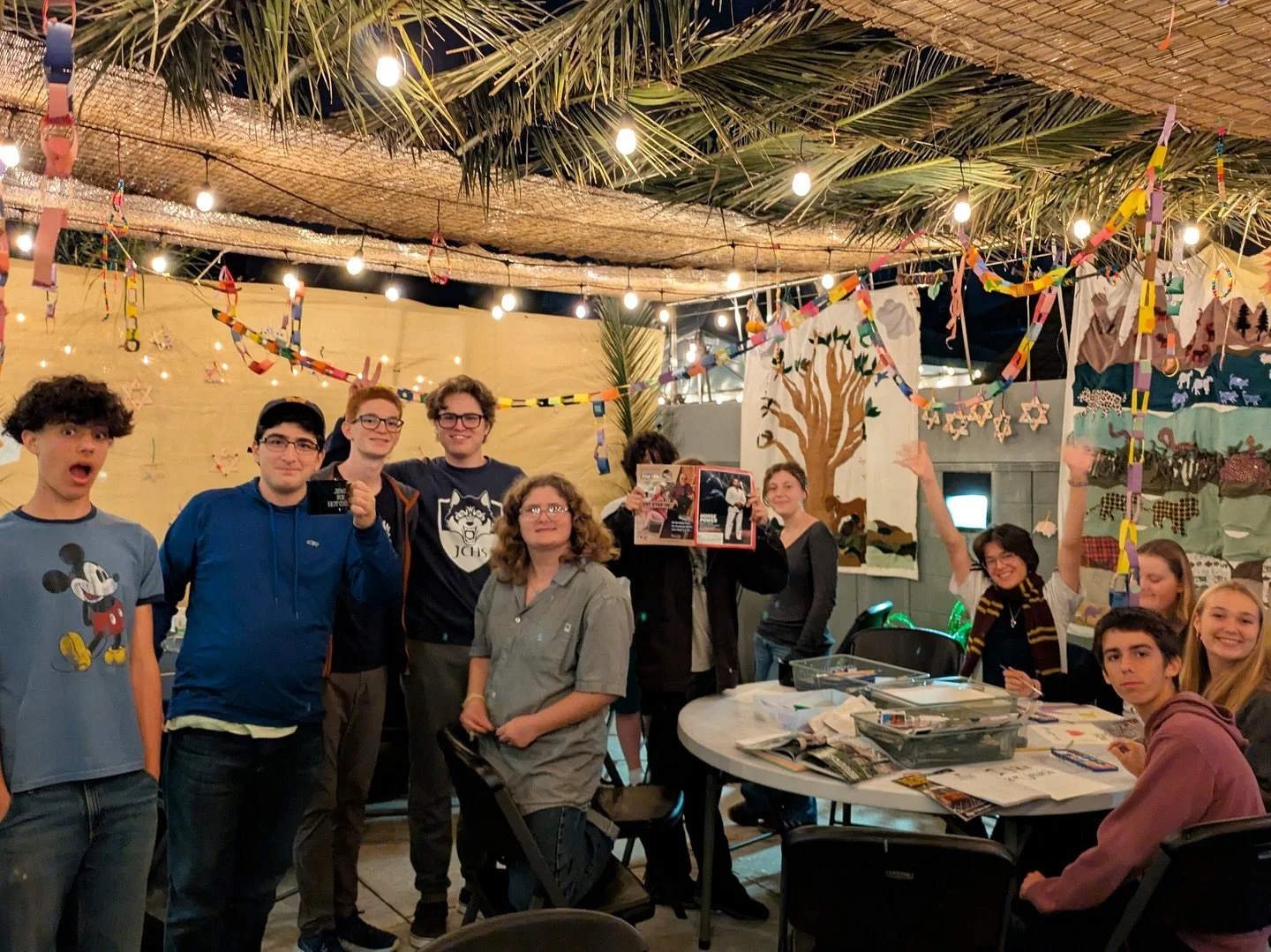 Zman Simchateinu &mdash; a season of rejoicing! 🍃 Todah Rabah to all who made Sukkot and Simchat Torah a joyous festival at Beth Sholom. 🫶

Slide 1: Jews for Hot Cocoa teens enjoy a Thursday evening together in the sukkah

Slides 2-3: CBS members c