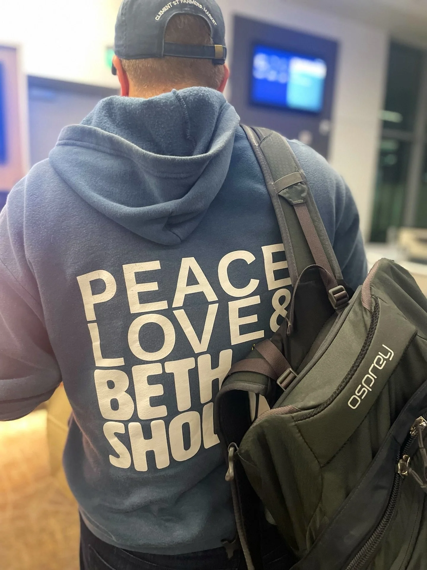 Spotted at SFO 👀 Wherever you go, you&rsquo;re always at home with Beth Sholom! Save travels 🫶