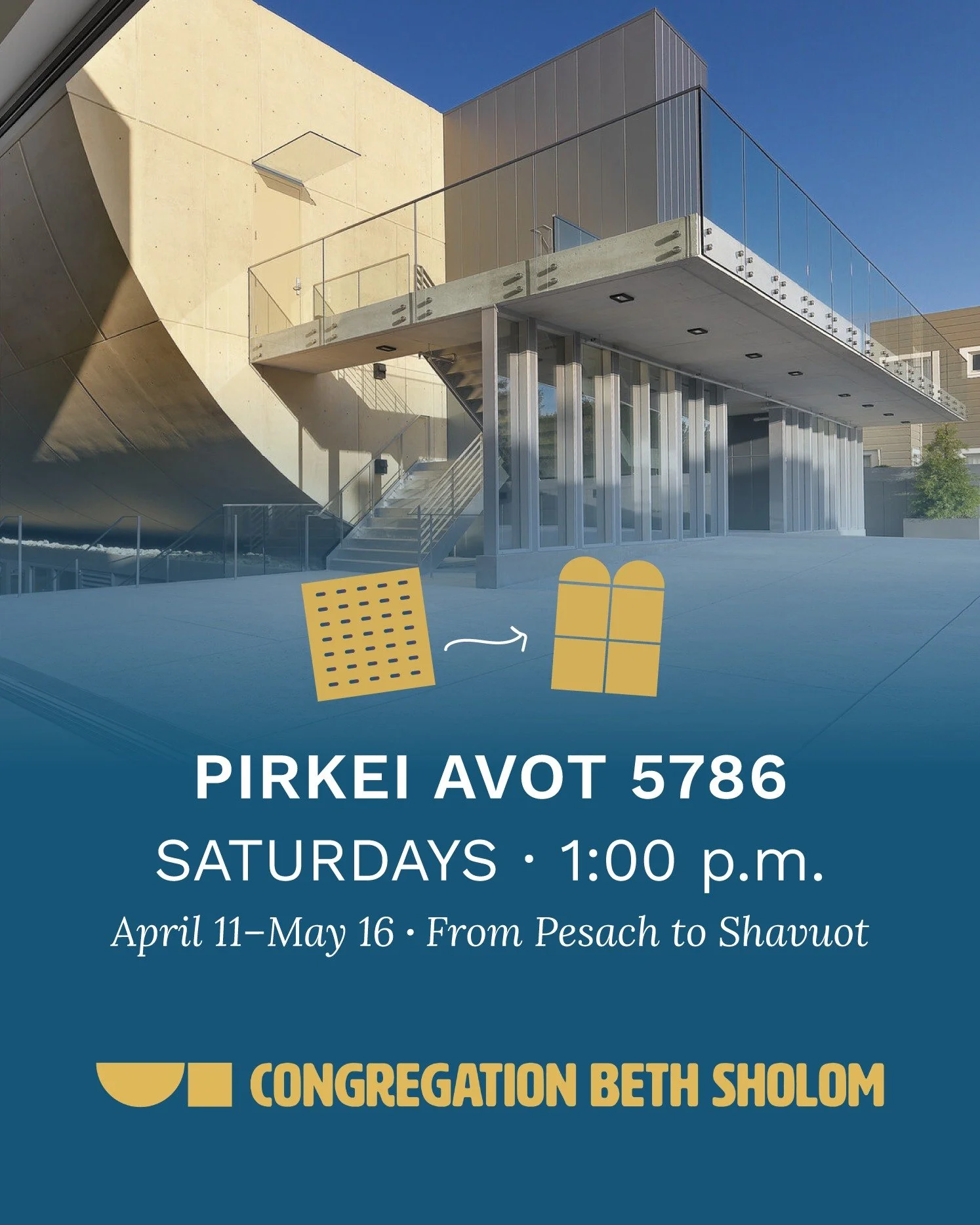 It is a custom to study one chapter of Pirkei Avot (Ethics of the Fathers) on each Shabbat afternoon between Pesach and Shavuot. Pikrei Avot focuses on lessons of ethics and humility, which the Rabbis felt would help us to prepare for "receiving