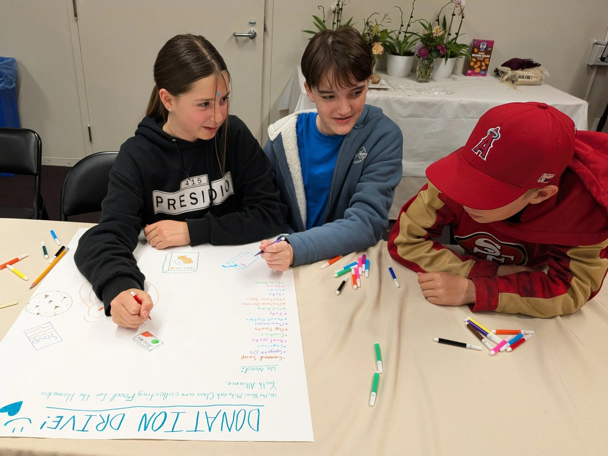 Our B&rsquo;nai Mitzvah class has organized a donation drive for the @homelessyouthalliance on Haight Street. They are collecting adult clothing (especially men's clothing and/or warm clothing) and foods that are not easily found at the food pantry, 