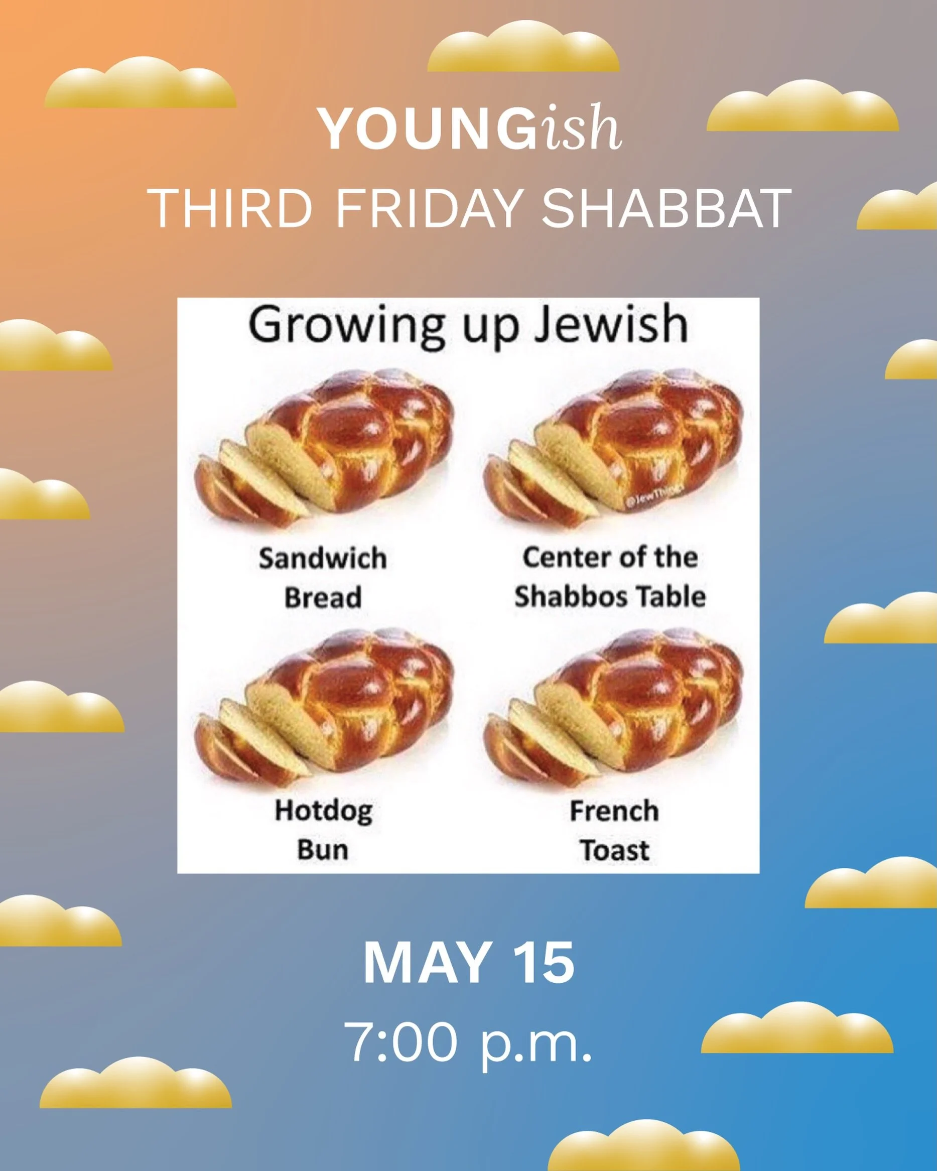 Gonna need a challah hotdog this summer (Hebrew National, of course) 🌭 In the meantime, see you next Friday, 5/15, for some classic Shabbos challah and a joyful community meal! Register at the link in our bio 🔗