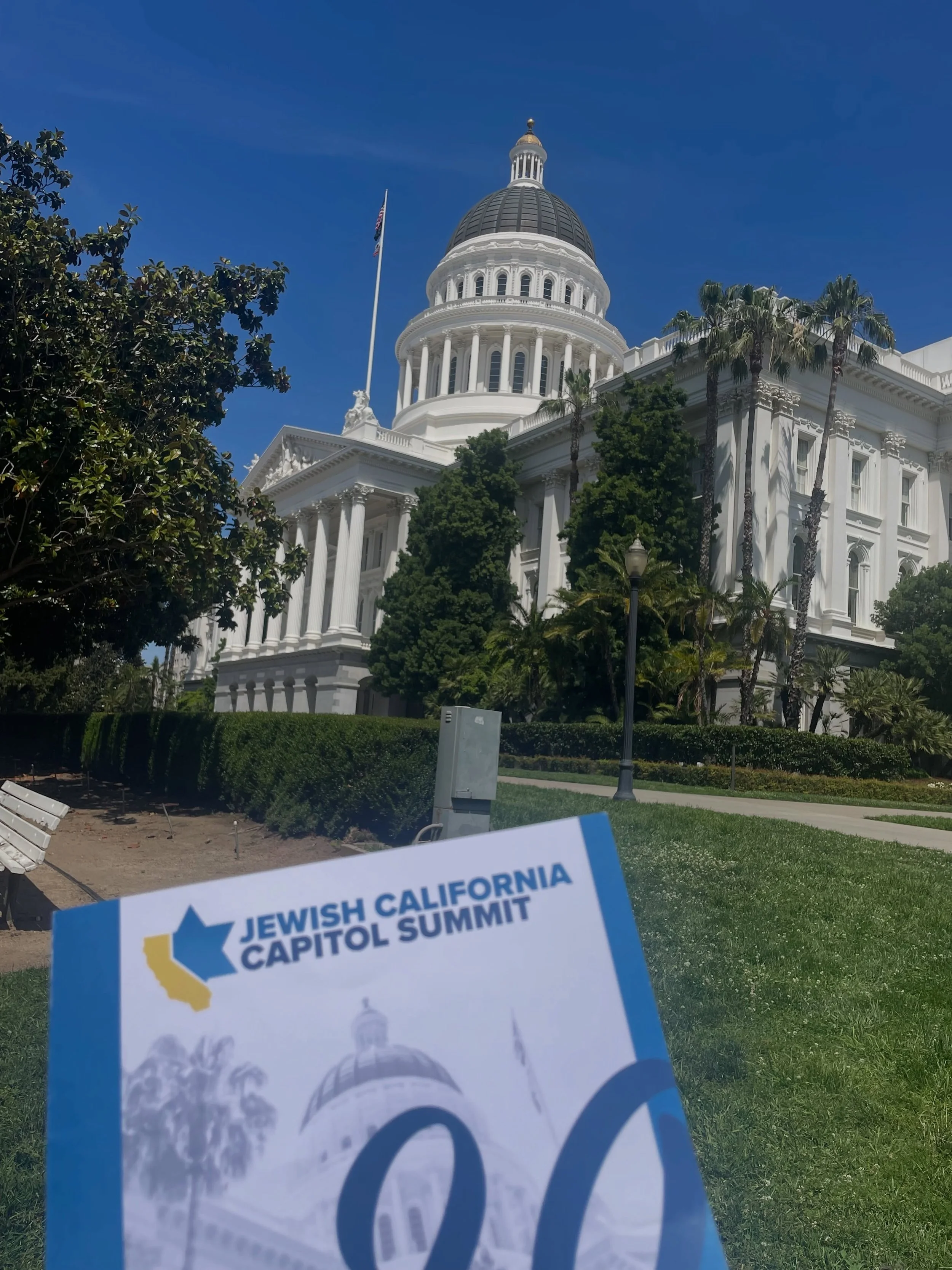 Rabbi Russell, Board President Jerilyn and 8 CBS community members spent two days at @jewishcalifornia in Sacramento lobbying for change for Jewish communities and beyond. Mark your calendars for next year (May 3-4, 2027) and let&rsquo;s grow our CBS