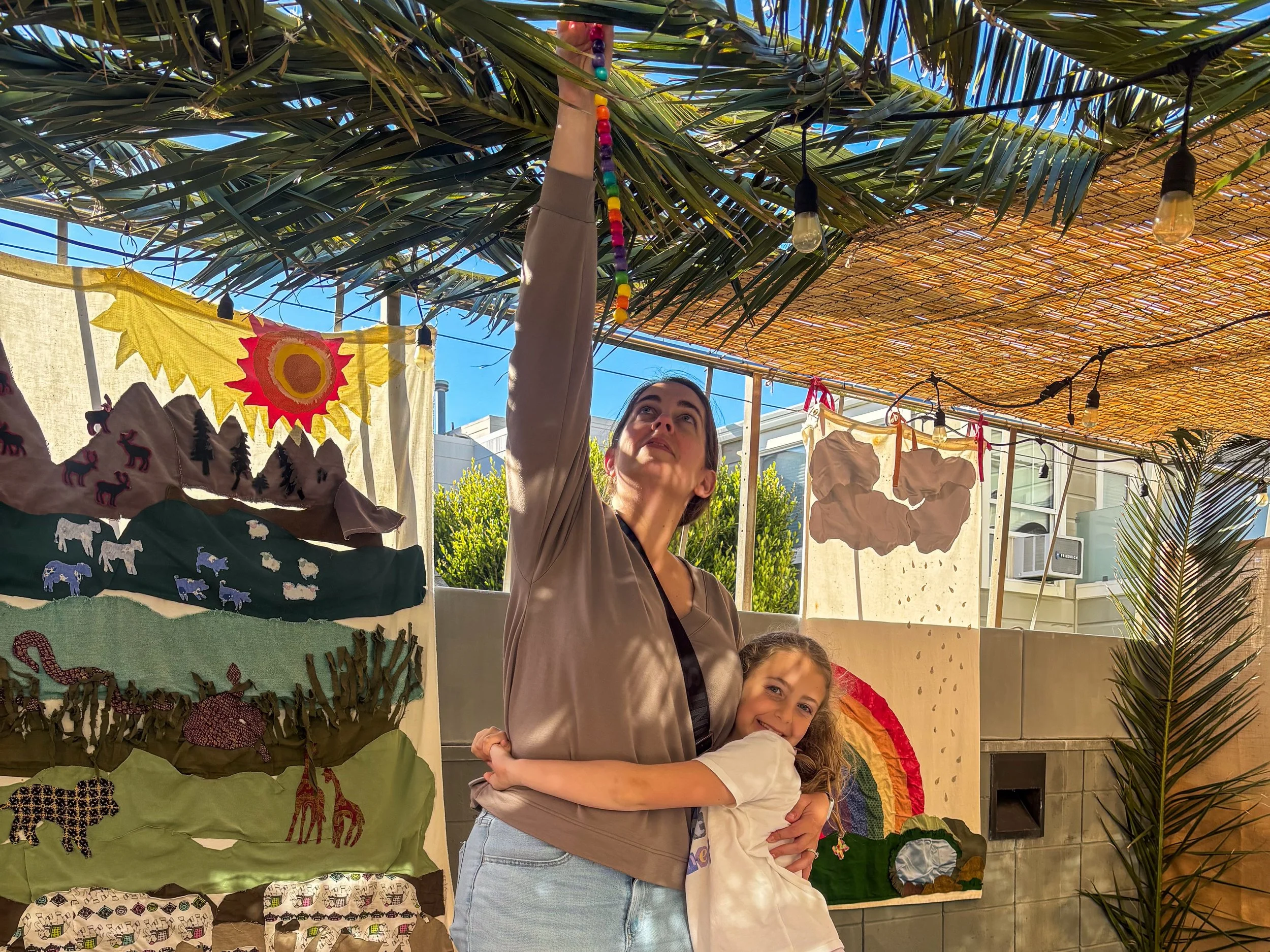 Rabbi Russell got a big hug while decorating the CBS sukkah 🌿

Our Jews for Hot Cocoa teens kicked off the school year under the stars 🌠

New members (and some not so new ones) schmoozed at a Richmond District Sukkot gathering 🥂

Our staff took th