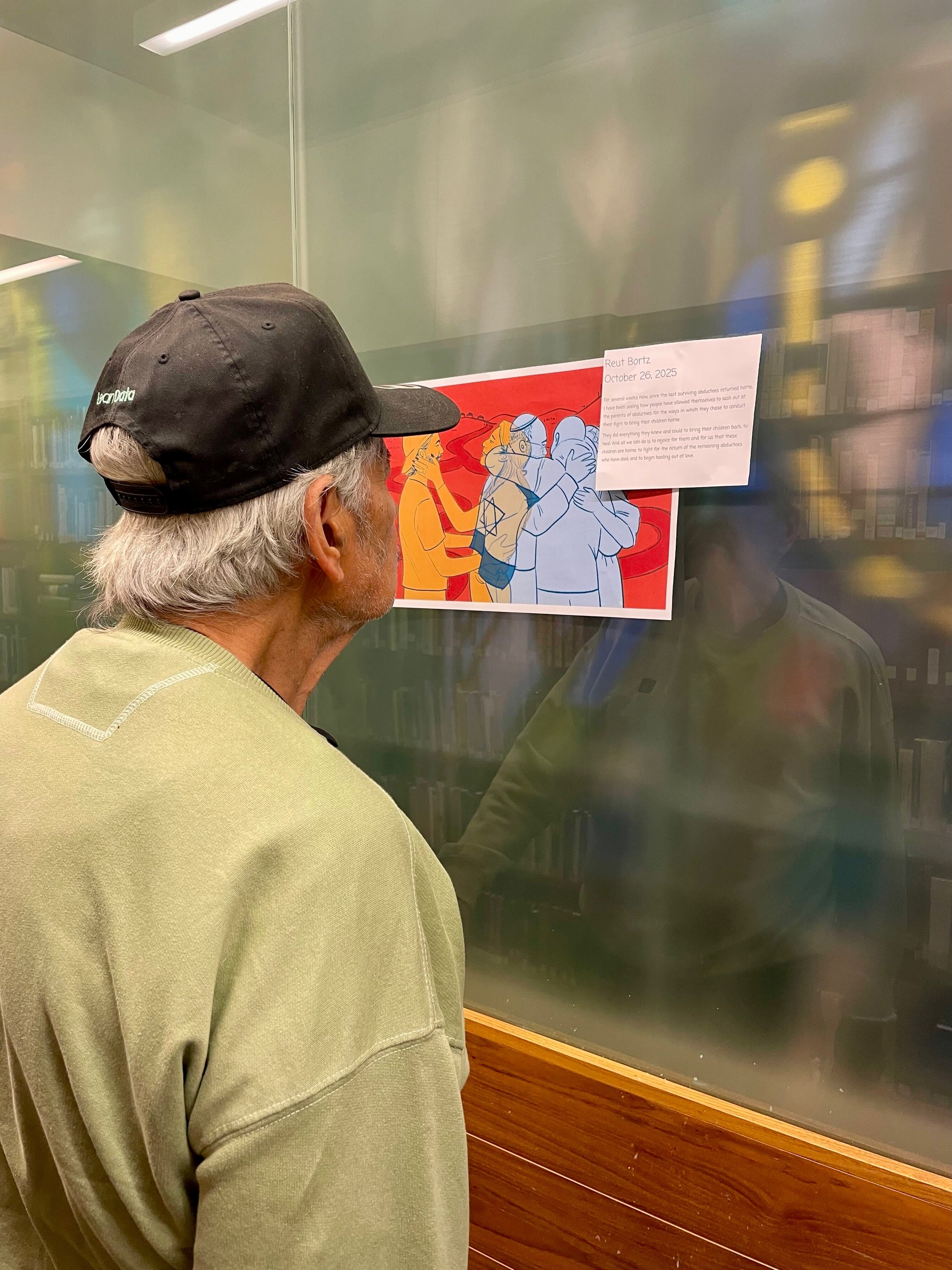 On the third yahrzeit of October 7th, our community gathered for an evening of mourning, learning, and engagement with Matt Reingold (@cartooningisrael). We told stories of those who lost their lives on that horrific day and used art and poetry to fi