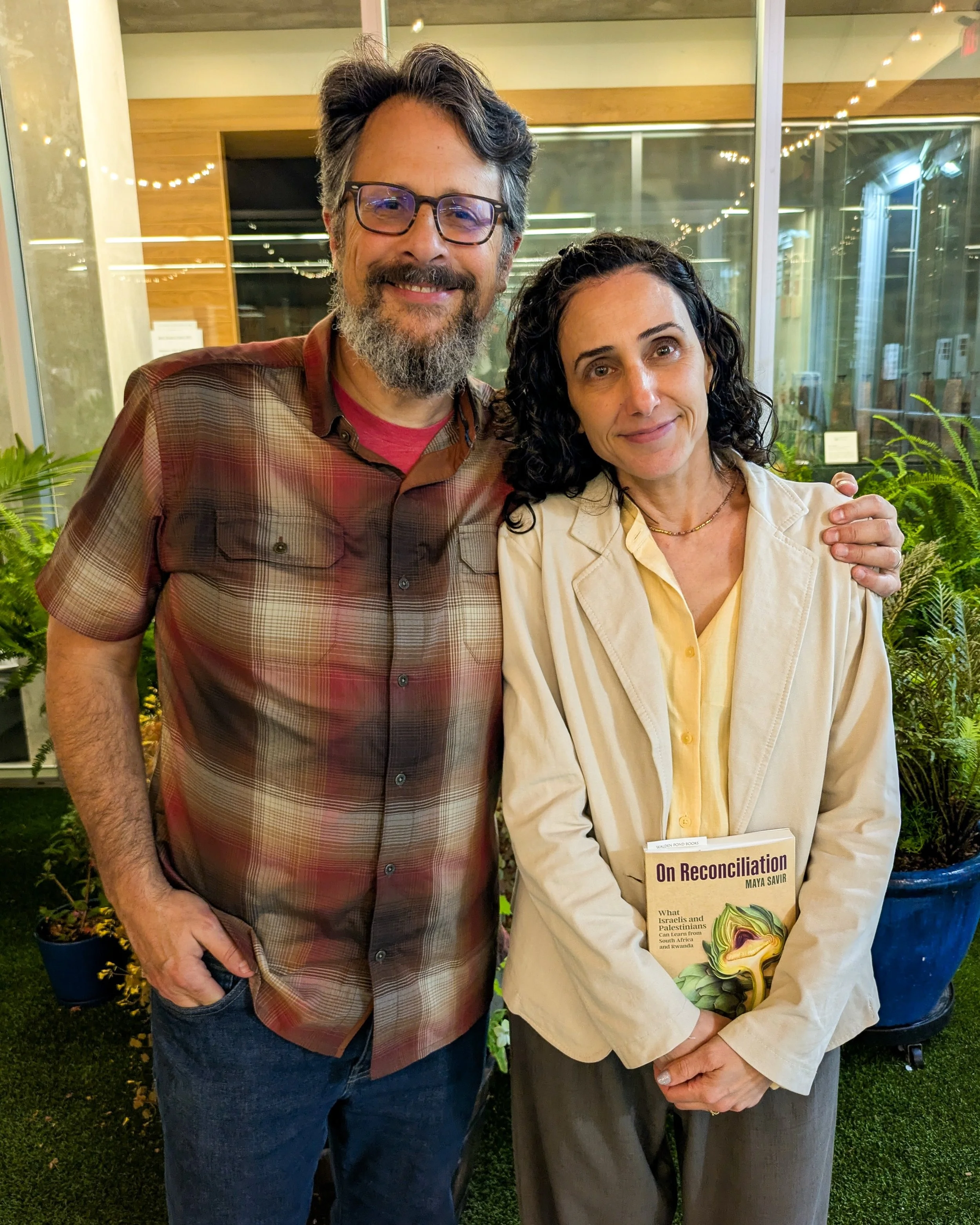 Yasher Koach to Maya Savir, author, and Todd Hasak-Lowy, translator, for sharing insights from their book On Reconciliation: What Israelis and Palestinians Can Learn from South Africa and Rwanda 👏

Continue learning with Beth Sholom this Friday, Oct